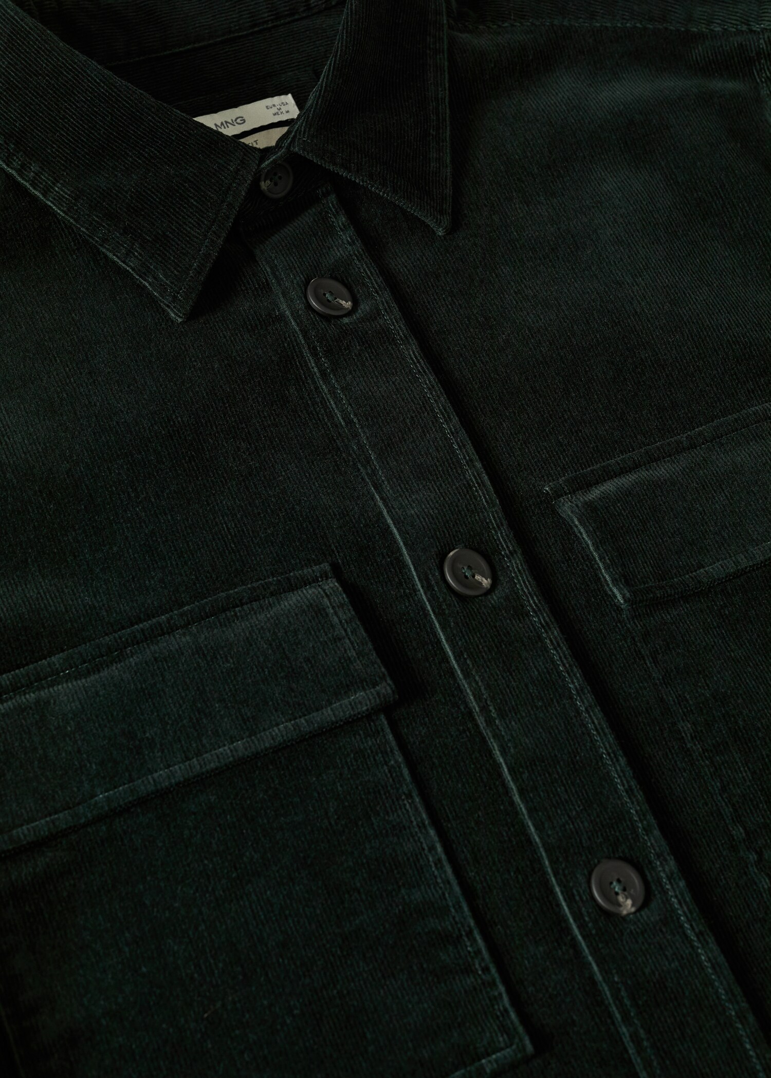 Corduroy pockets overshirt  - Details of the article 8
