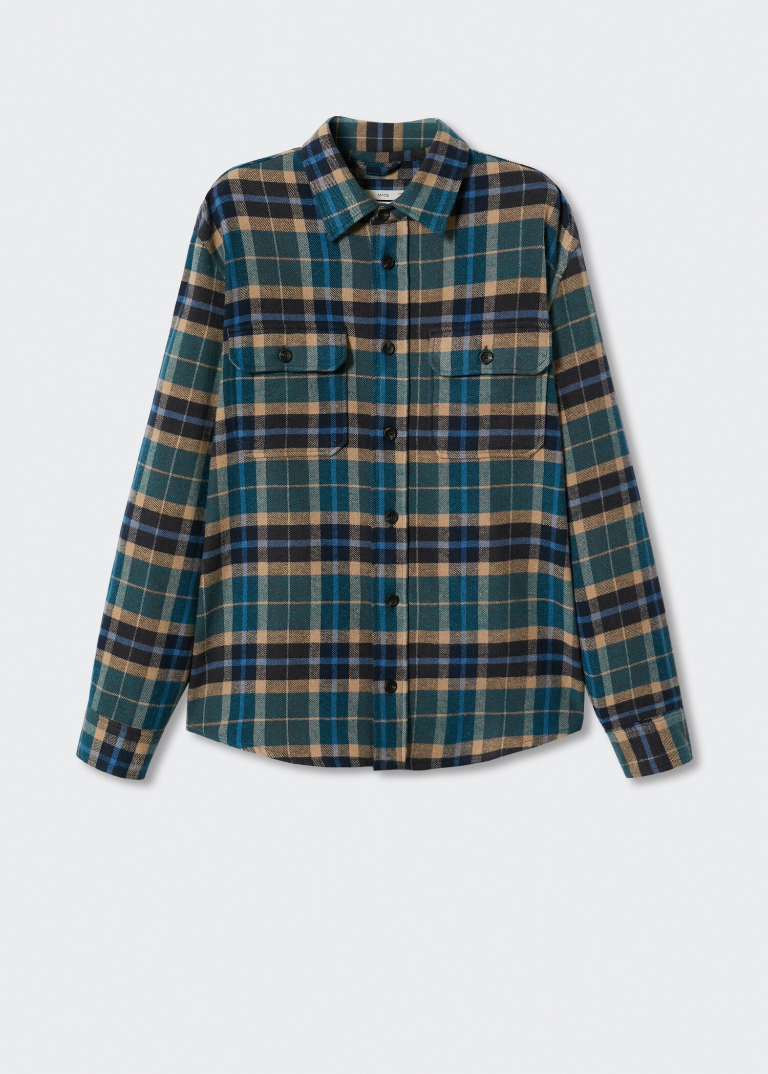 Regular fit checked flannel shirt - Article without model