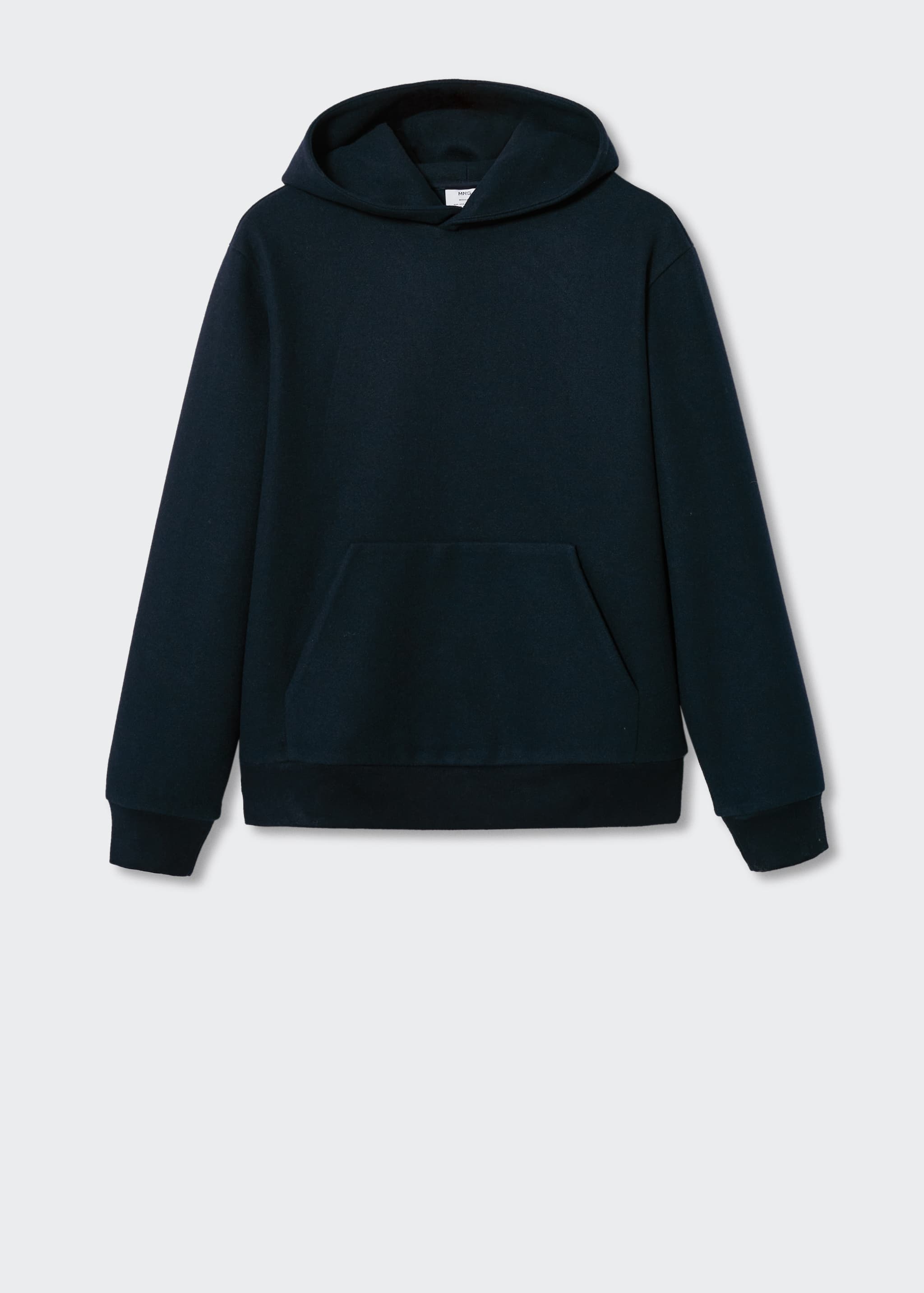 Textured hooded sweatshirt - Article without model