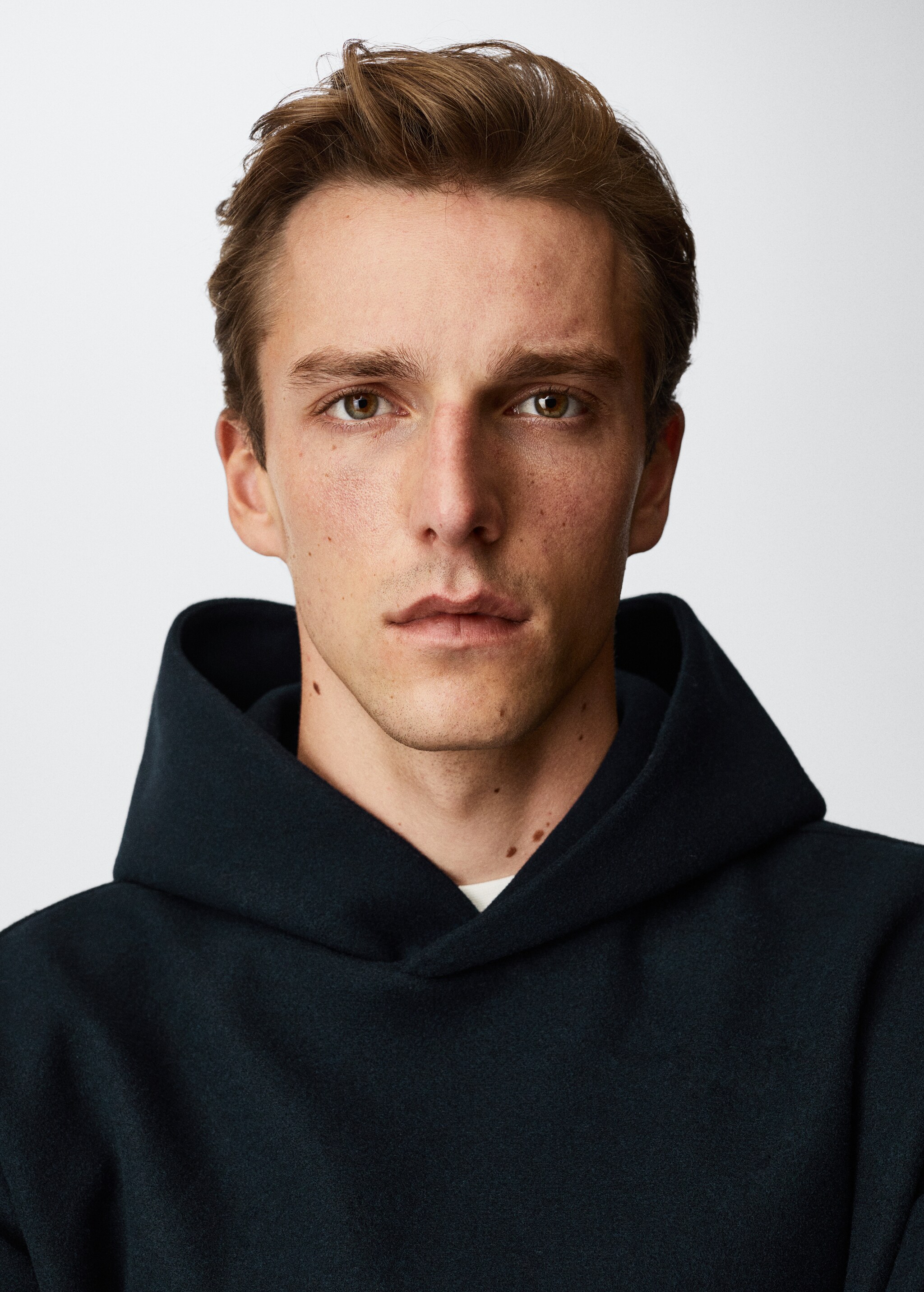 Textured hooded sweatshirt - Details of the article 1