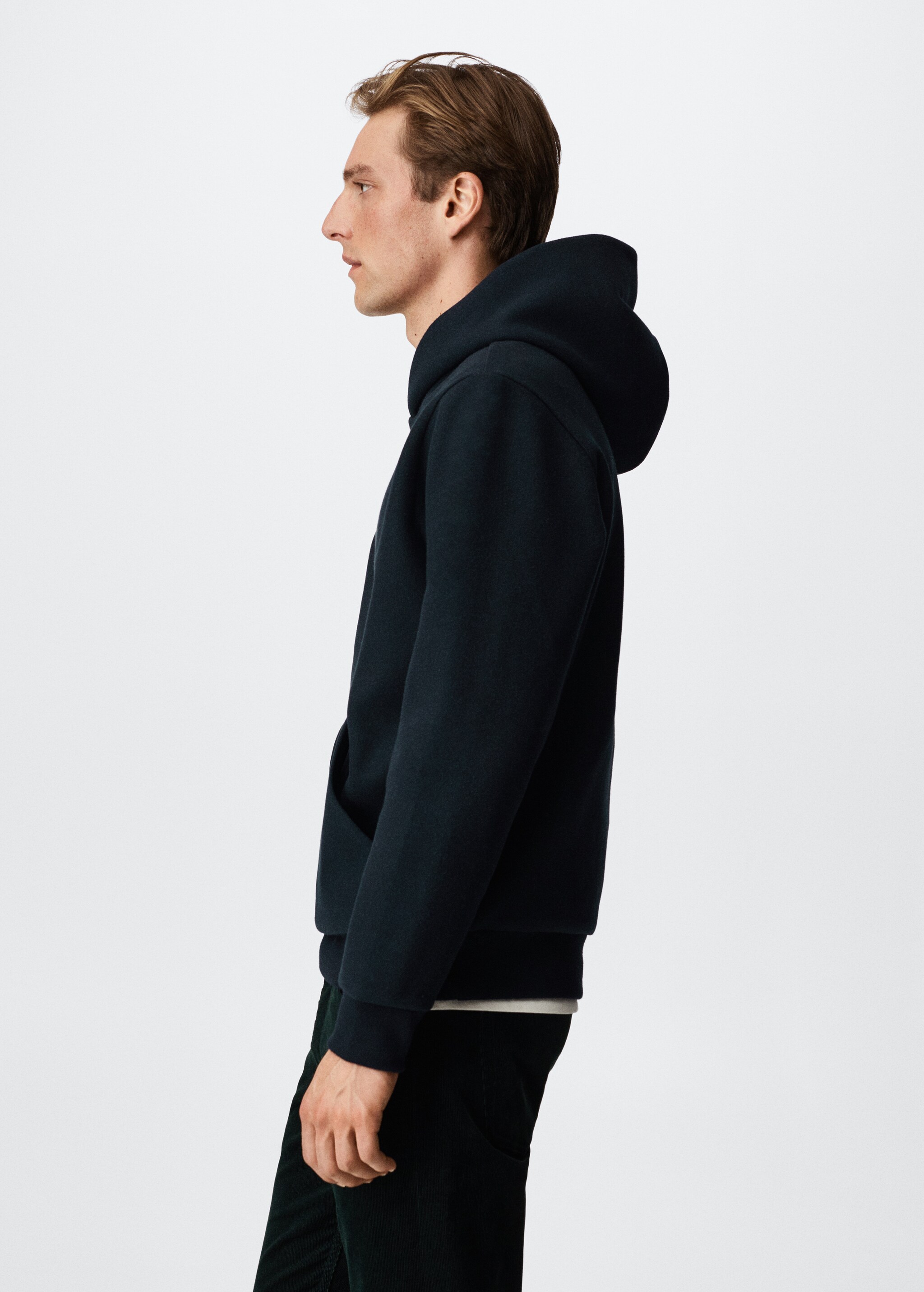 Textured hooded sweatshirt - Details of the article 2