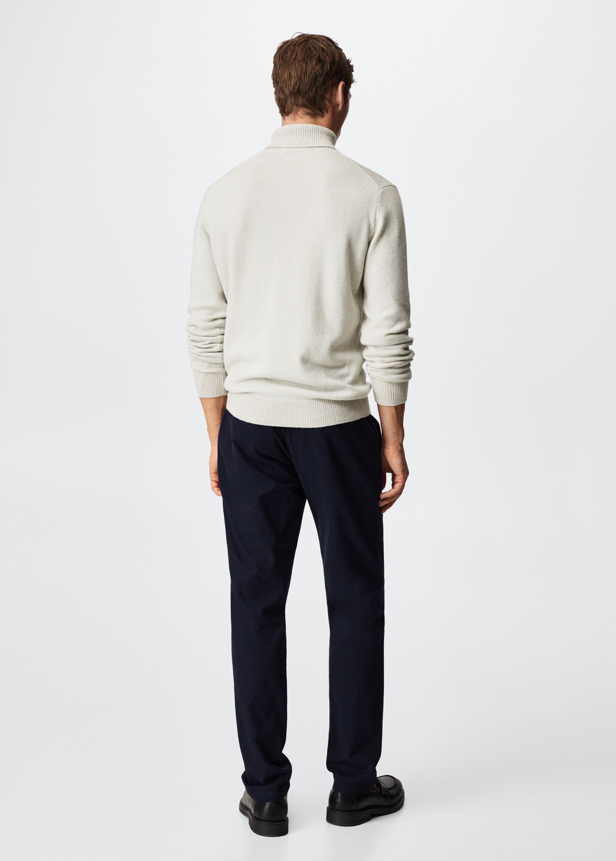 Turtleneck wool sweater - Reverse of the article