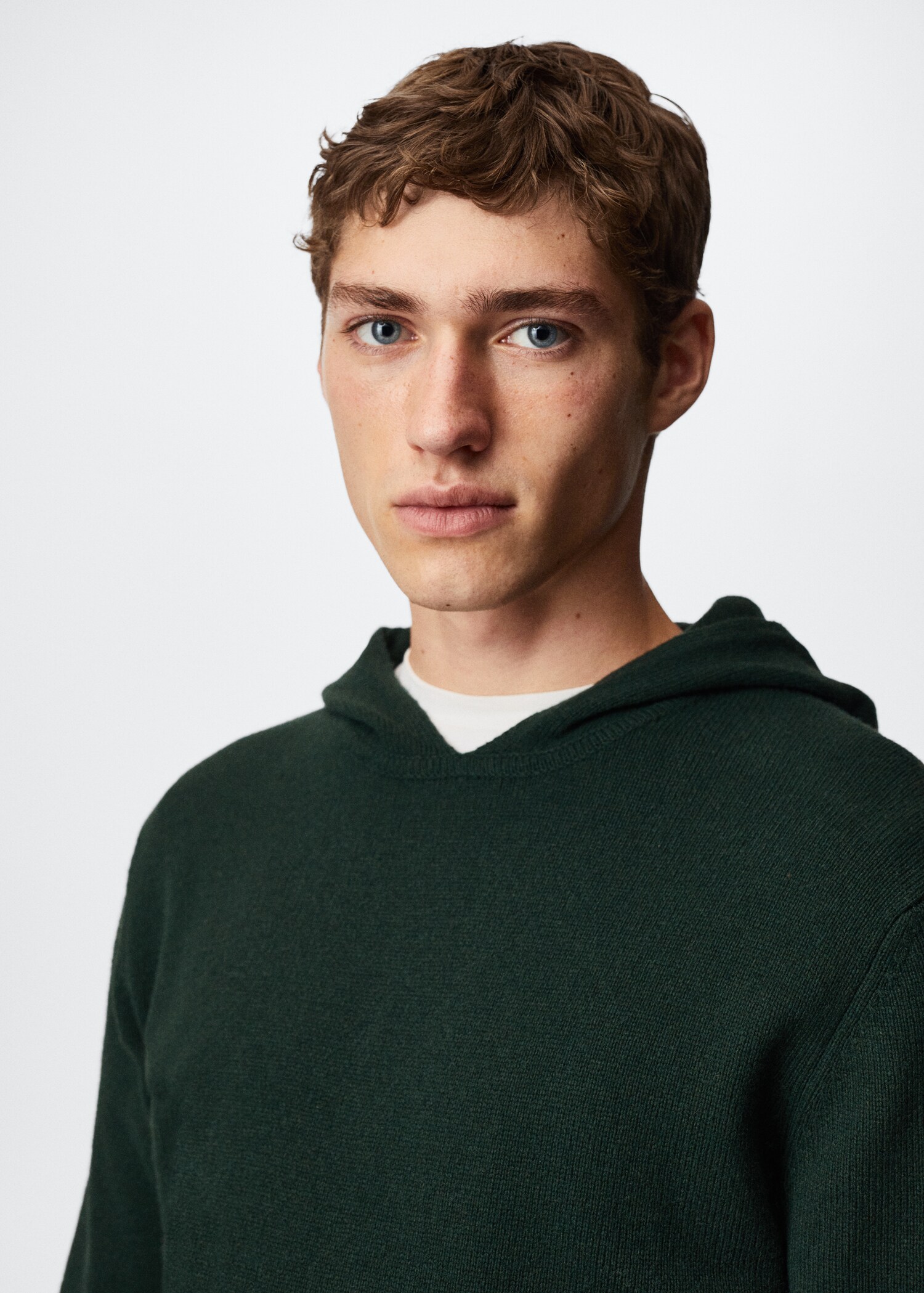 Hood wool-blend sweater - Details of the article 1