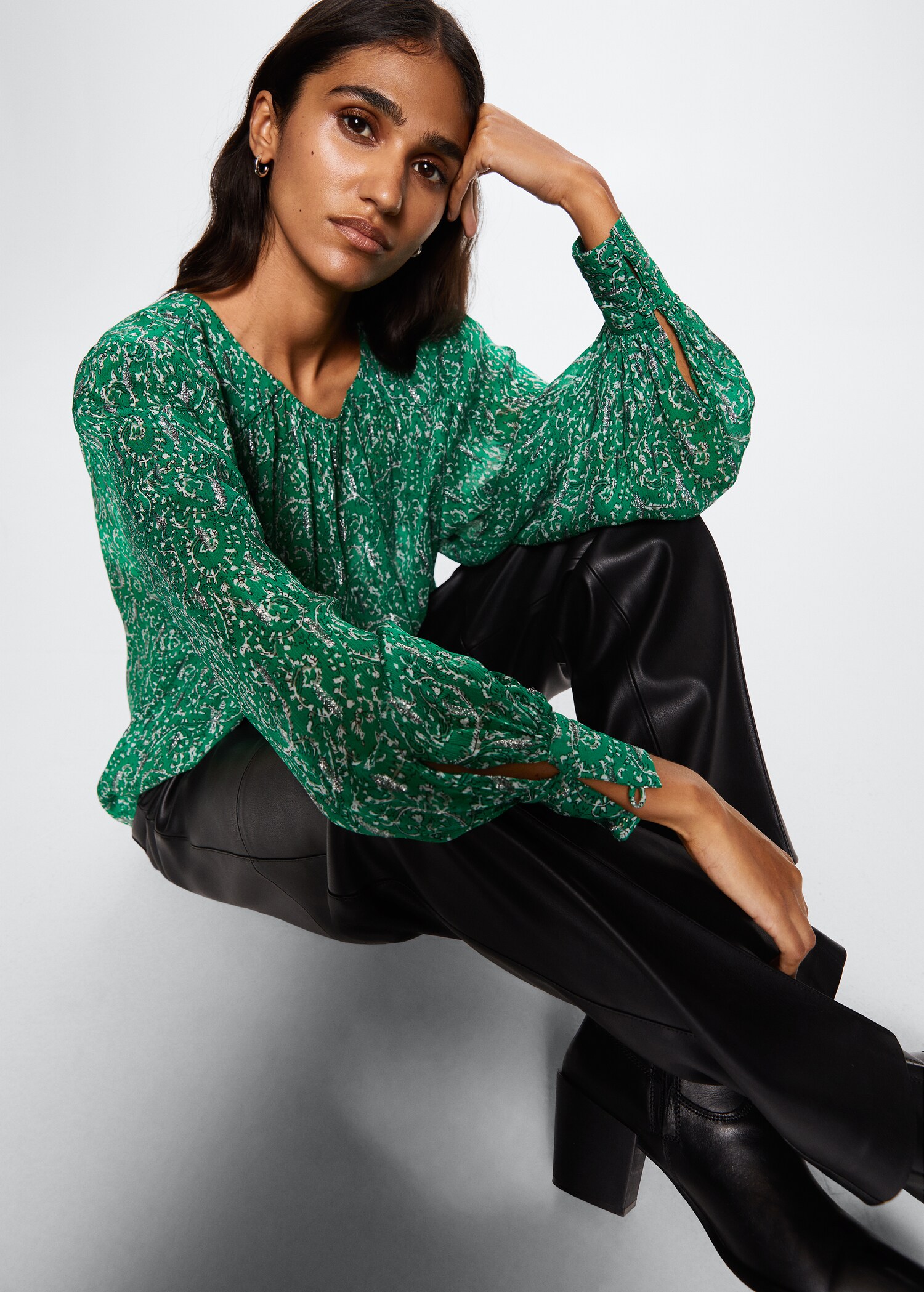Brusa estampat floral - Detall de l'article 2