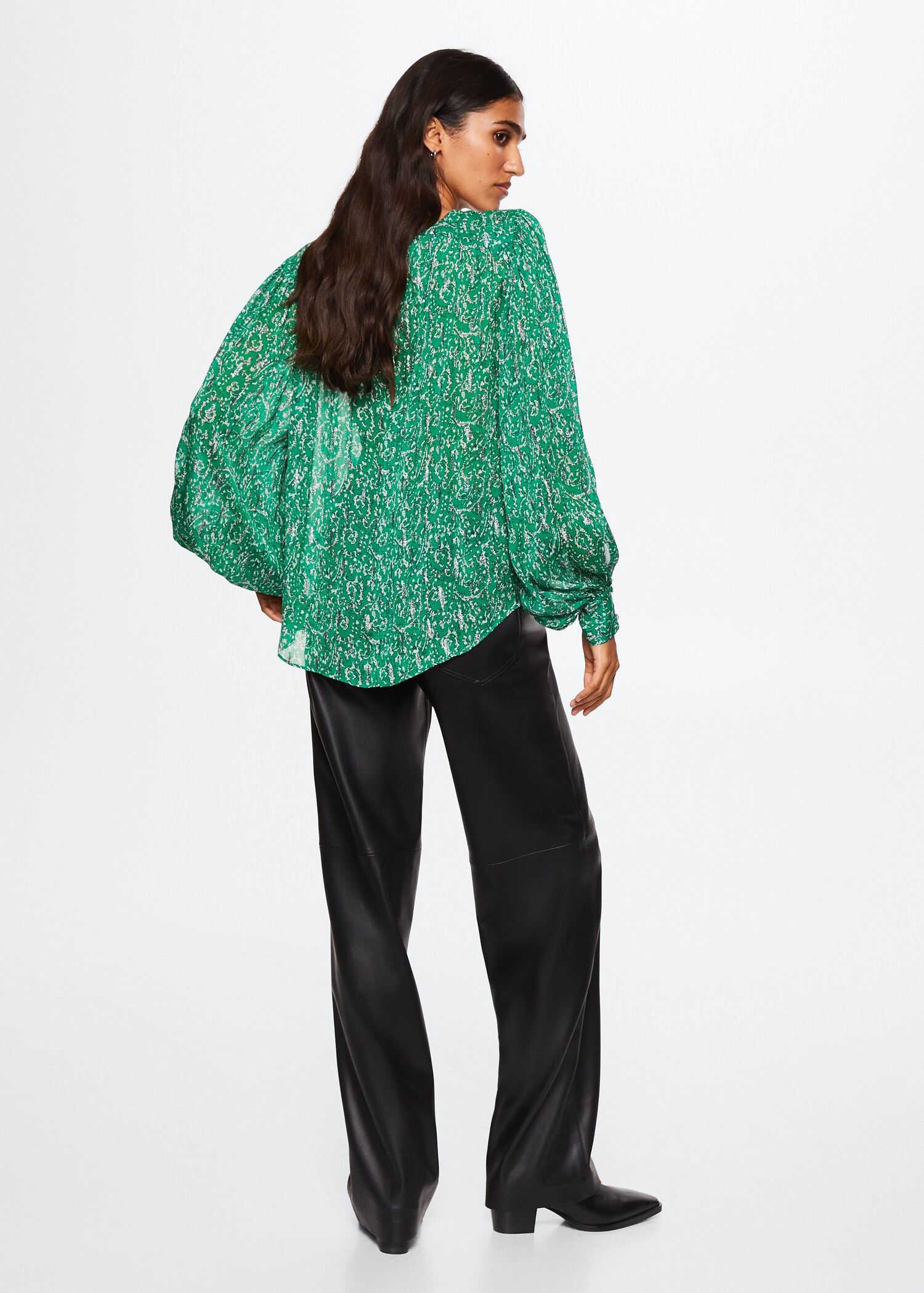 Brusa estampat floral - Revers de l'article
