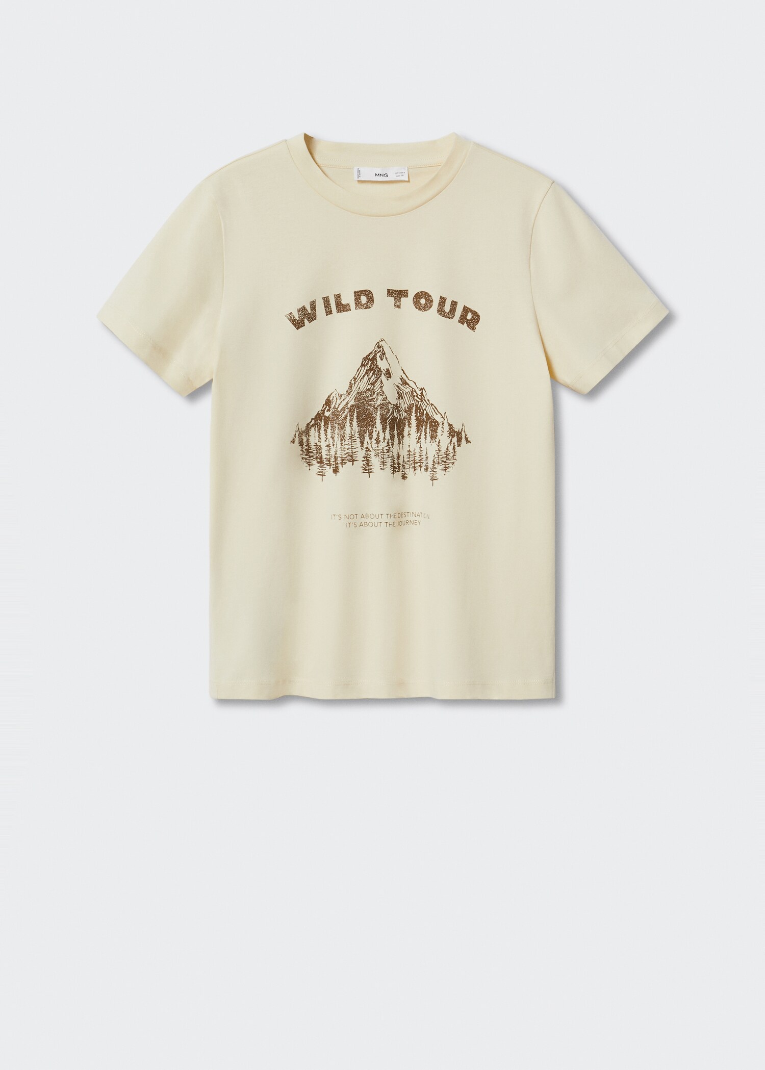 T-shirt message imprimé - Article sans modèle