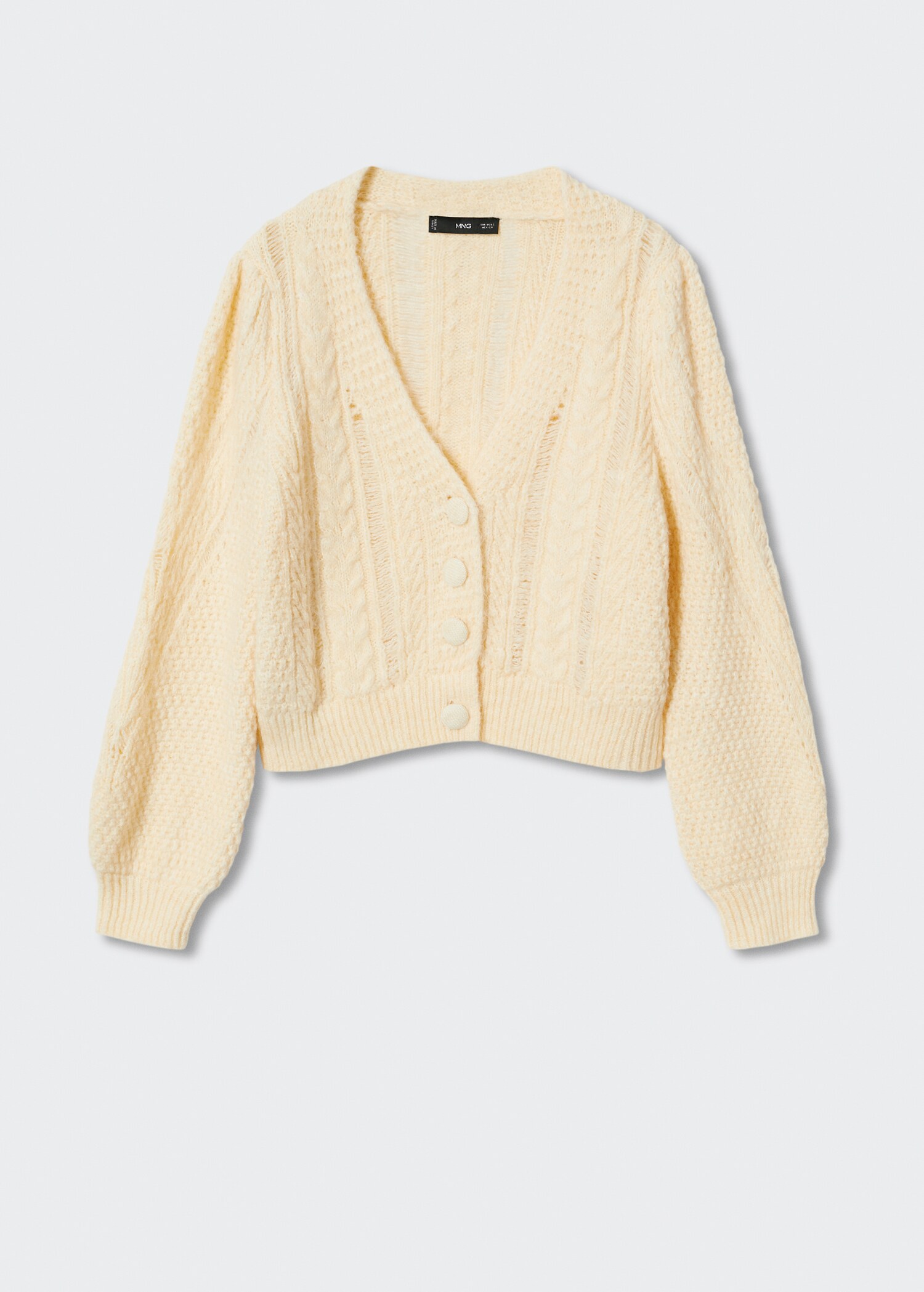 Cardigan maille torsadée boutons - Article sans modèle