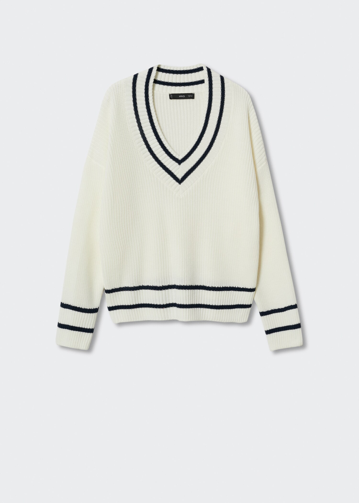 Pull-over oversize col en V - Article sans modèle