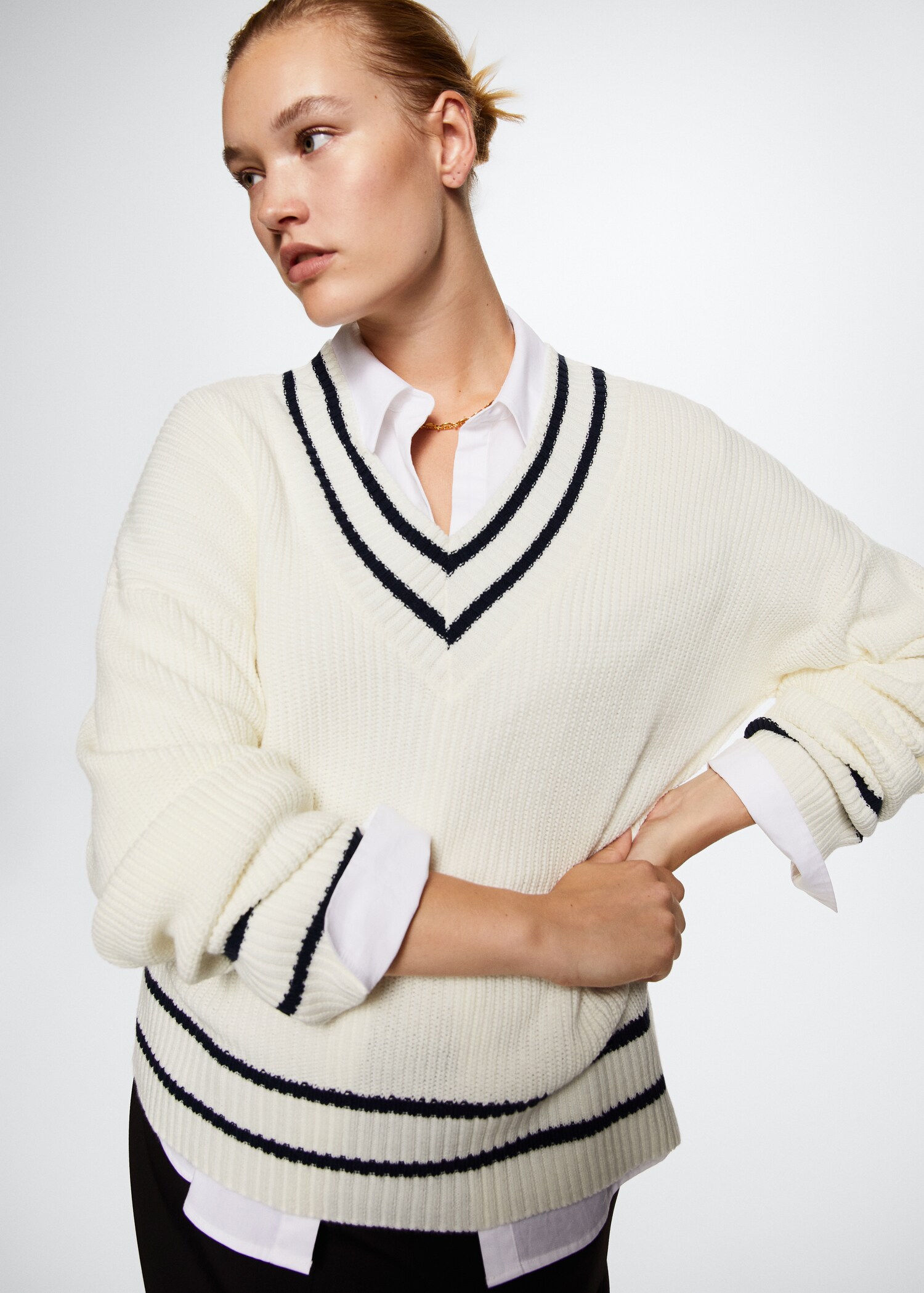 Pull-over oversize col en V - Détail de l'article 5