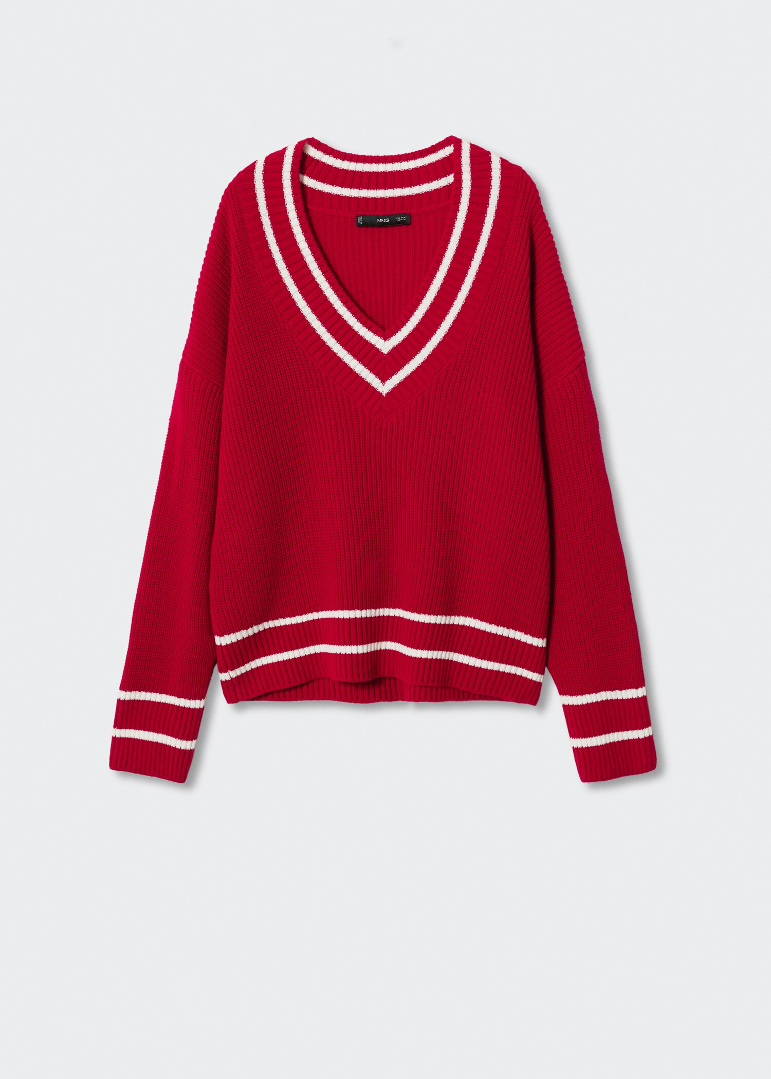 Pull-over oversize col en V - Article sans modèle