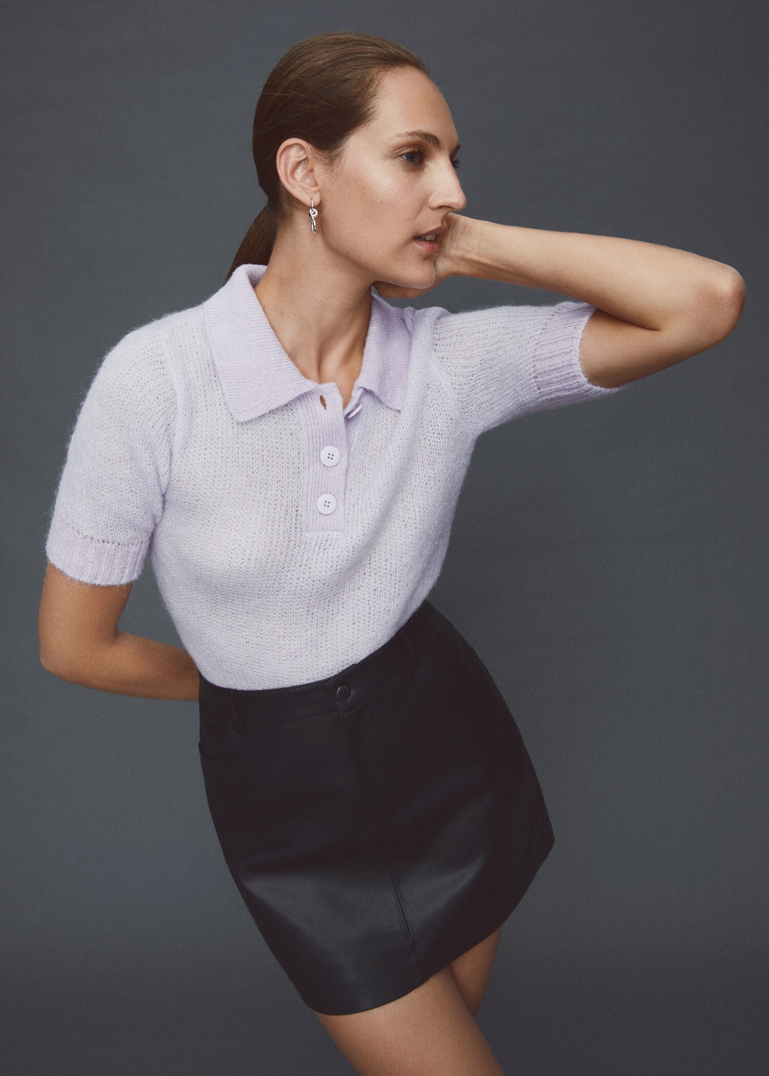 Pull-over maille col polo - Détail de l'article 6