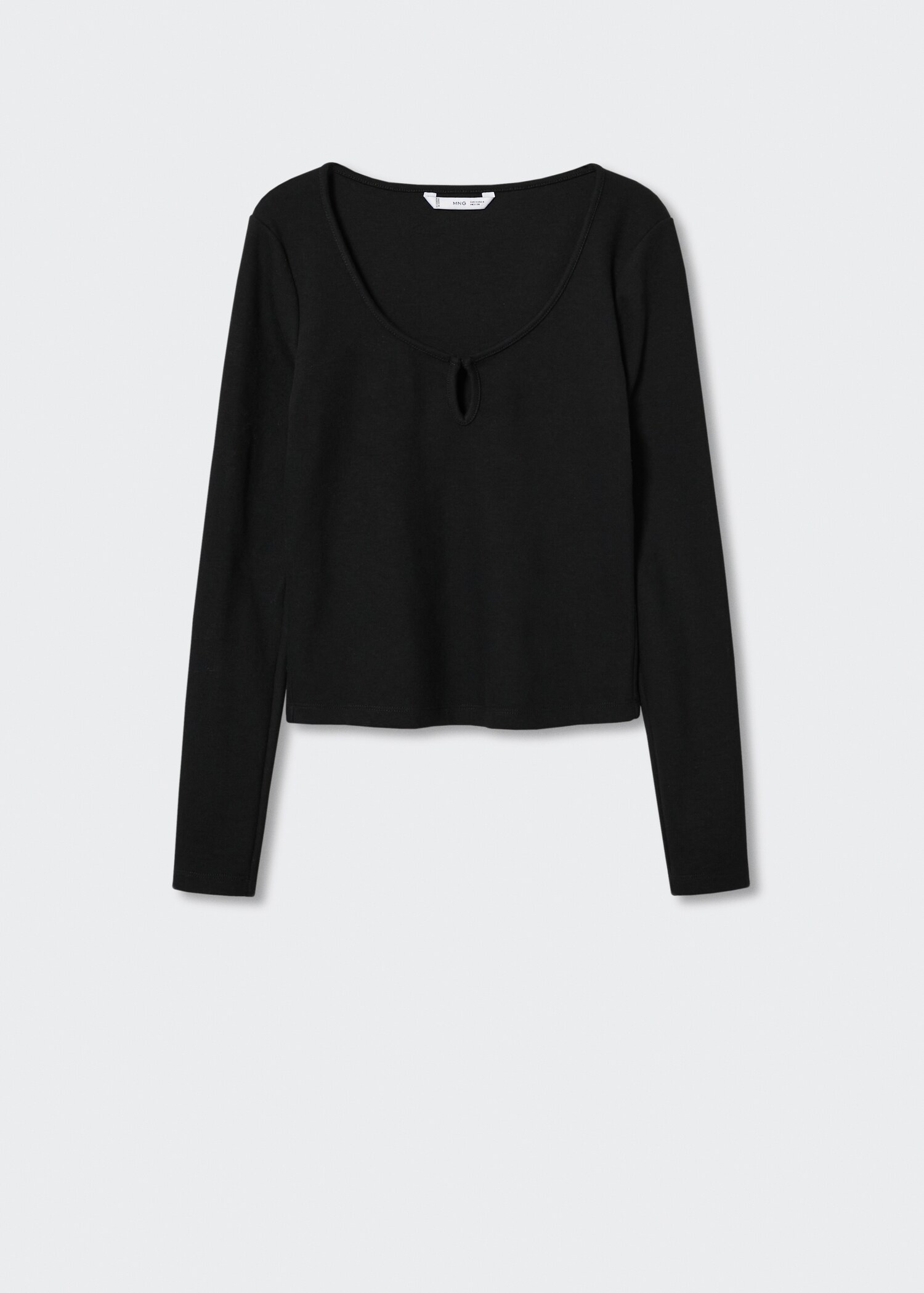 Long-sleeved t-shirt with cut-out - Article without model