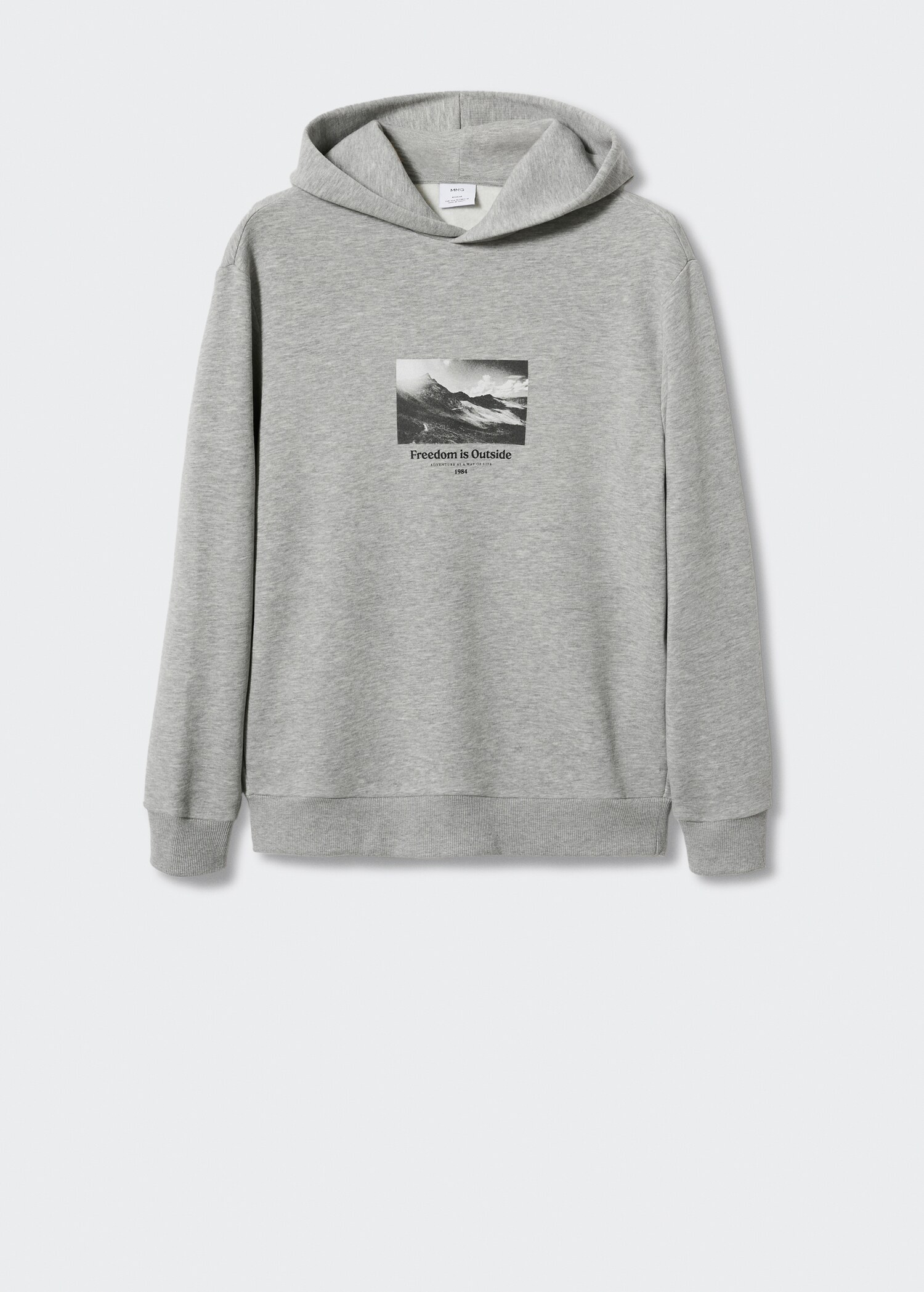 Printed cotton sweatshirt - Article without model