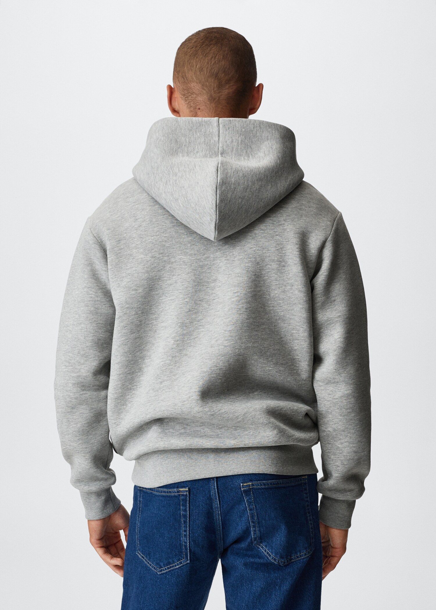 Printed cotton sweatshirt - Reverse of the article