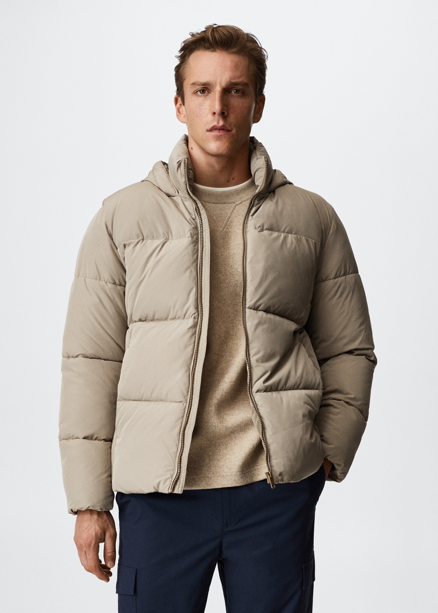Kurzer thermoregulierender Anorak - Mittlere Ansicht