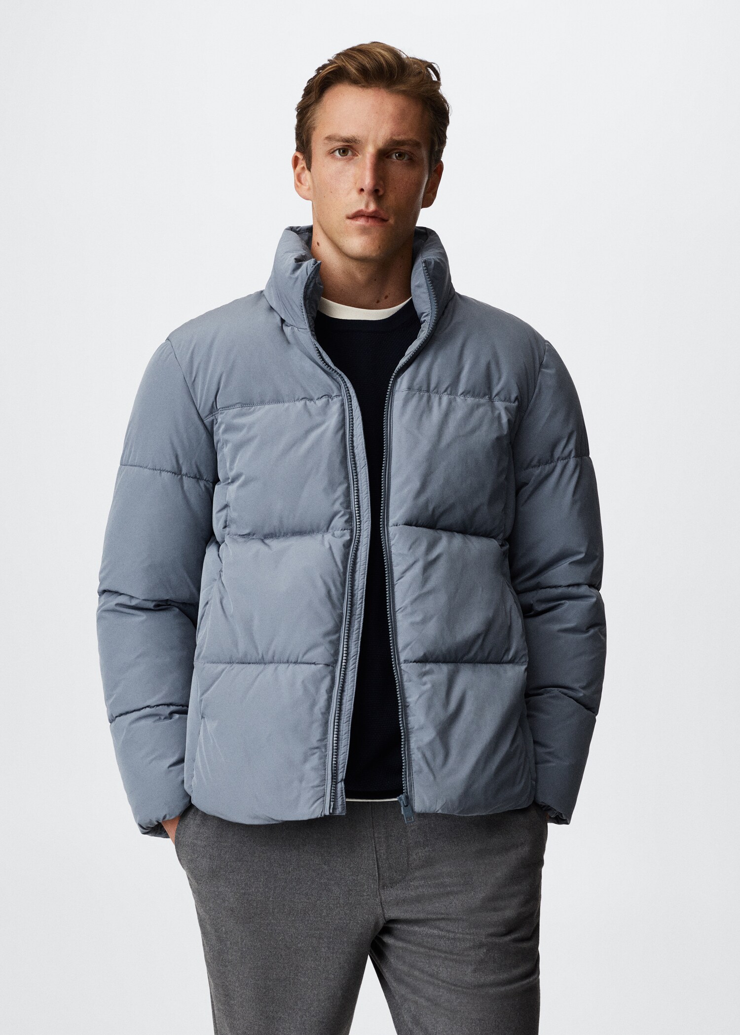Kurzer thermoregulierender Anorak - Mittlere Ansicht