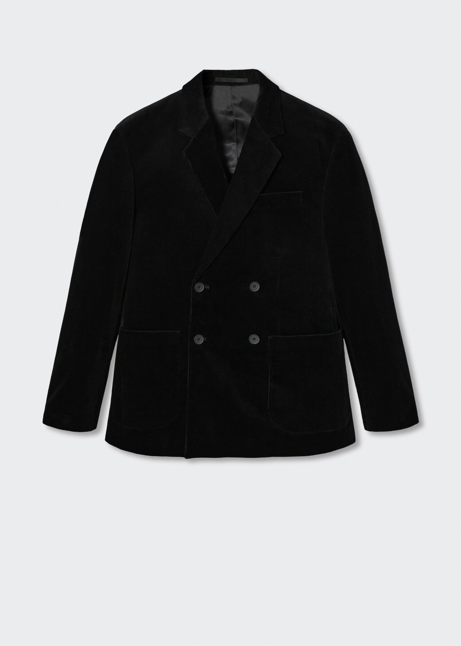 Double-breasted corduroy jacket - Article without model