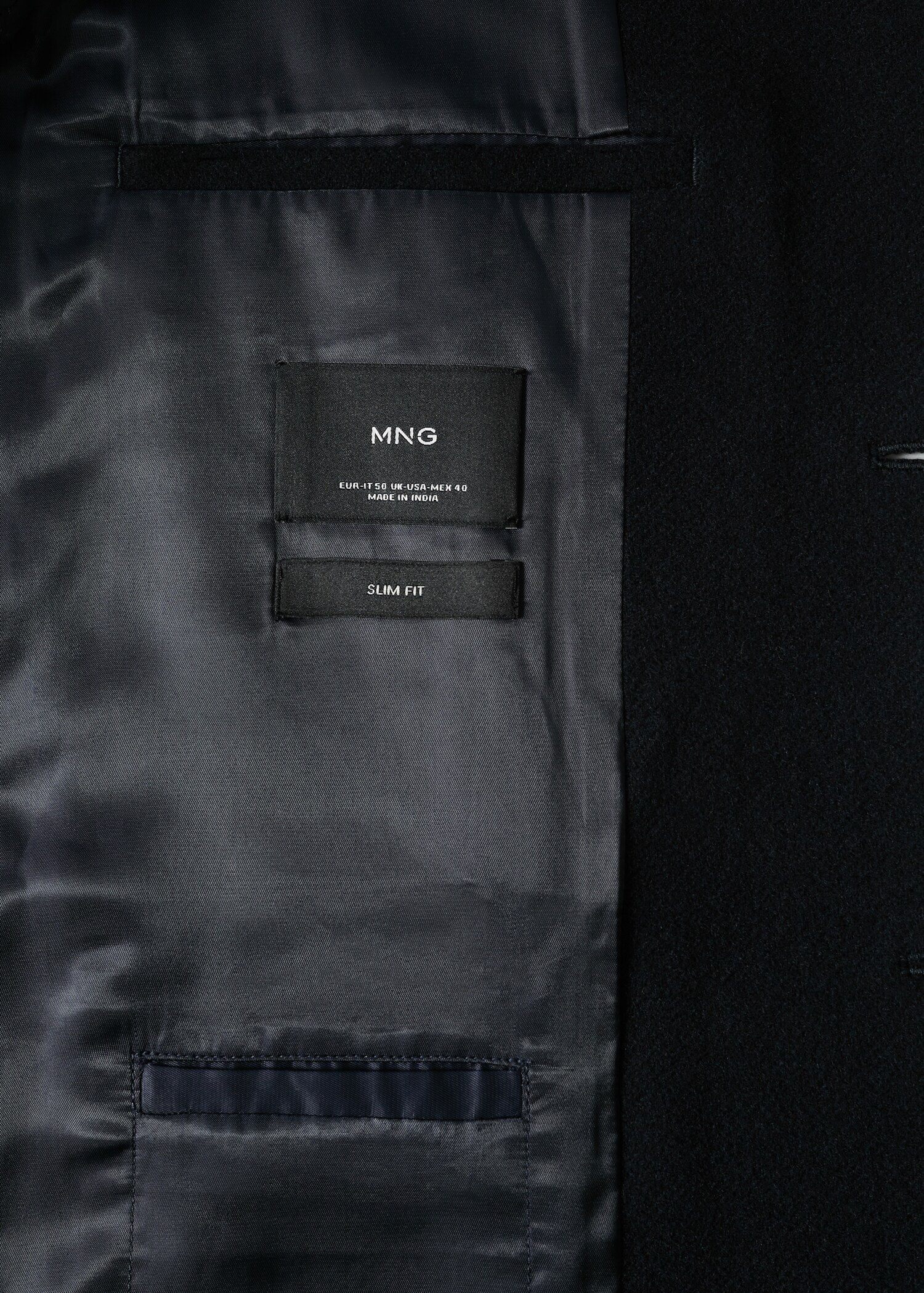 Slim-fit wool-blend jacket - Details of the article 0
