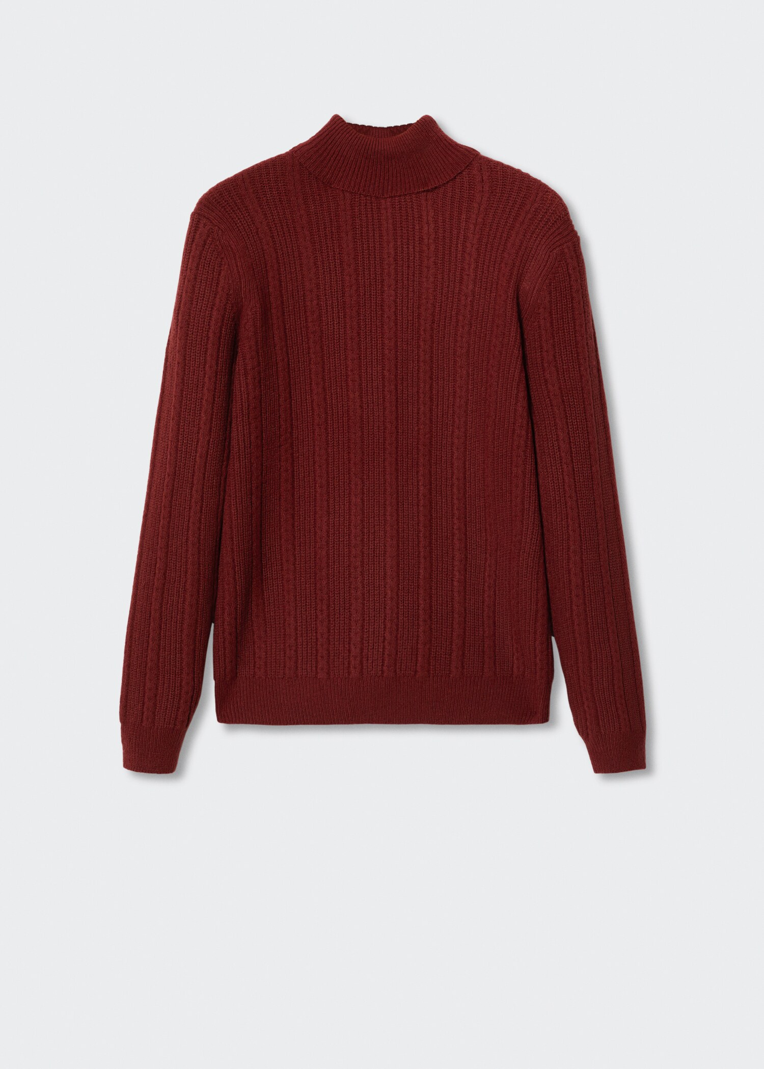 Strukturierter Pullover mit Stehkragen - Artikel ohne Model