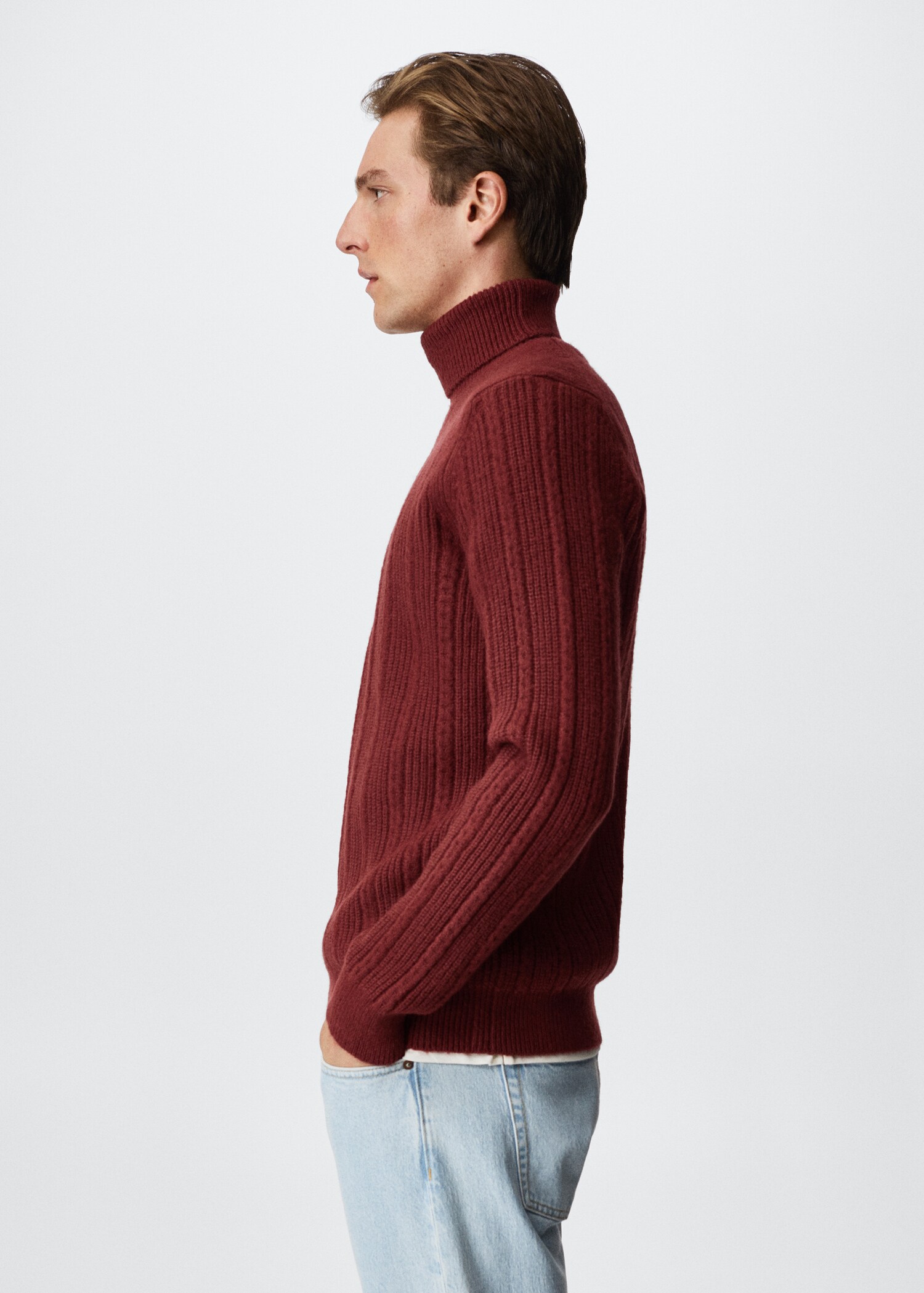 Strukturierter Pullover mit Stehkragen - Detail des Artikels 2