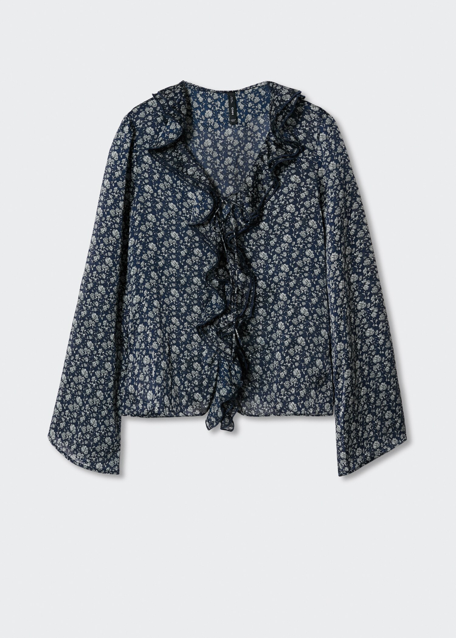 Soepelvallende blouse met bloemetjesprint - Artikel zonder model