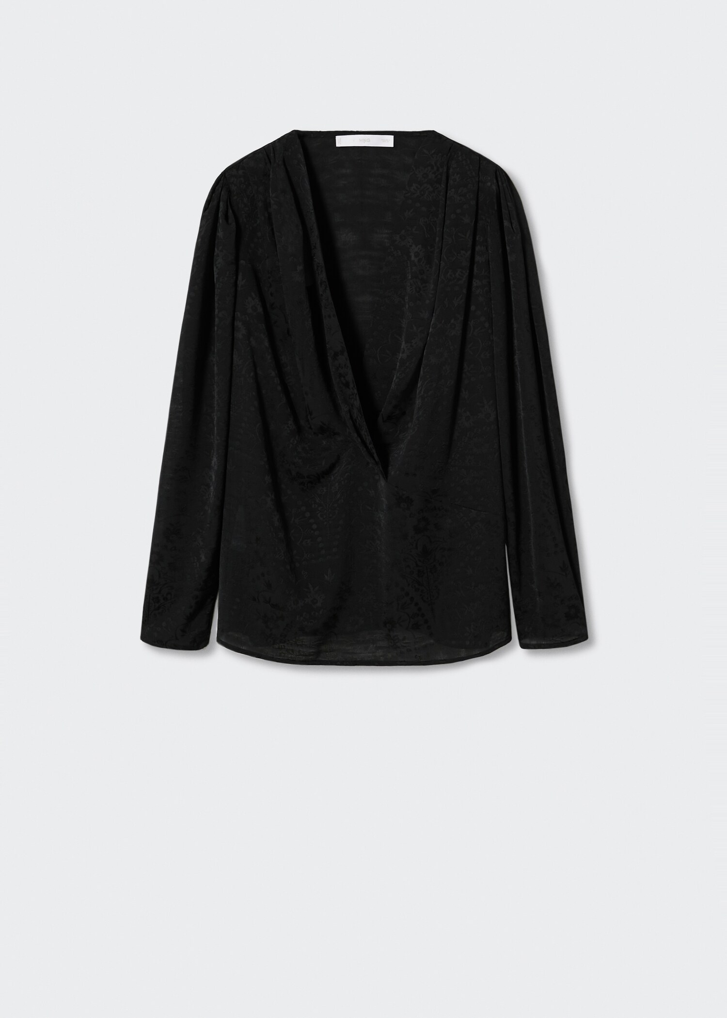 Bedrukte jacquard blouse - Artikel zonder model
