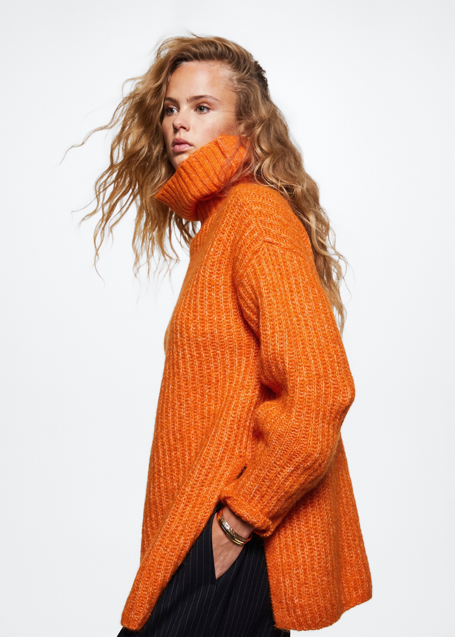 Oversized perkins neck sweater - Reverse of the article