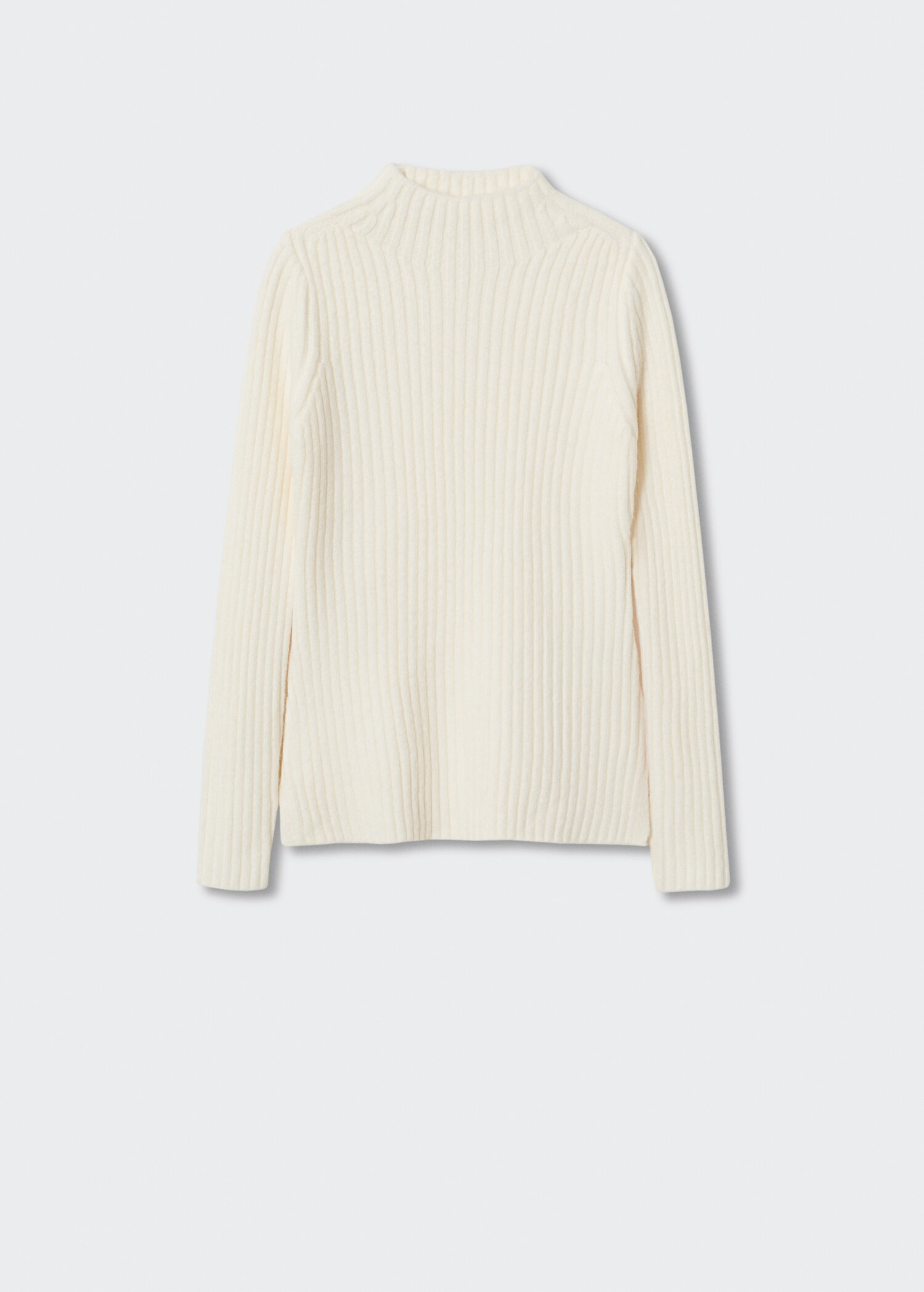 Perkins-neck rib-knit  sweater - Article without model