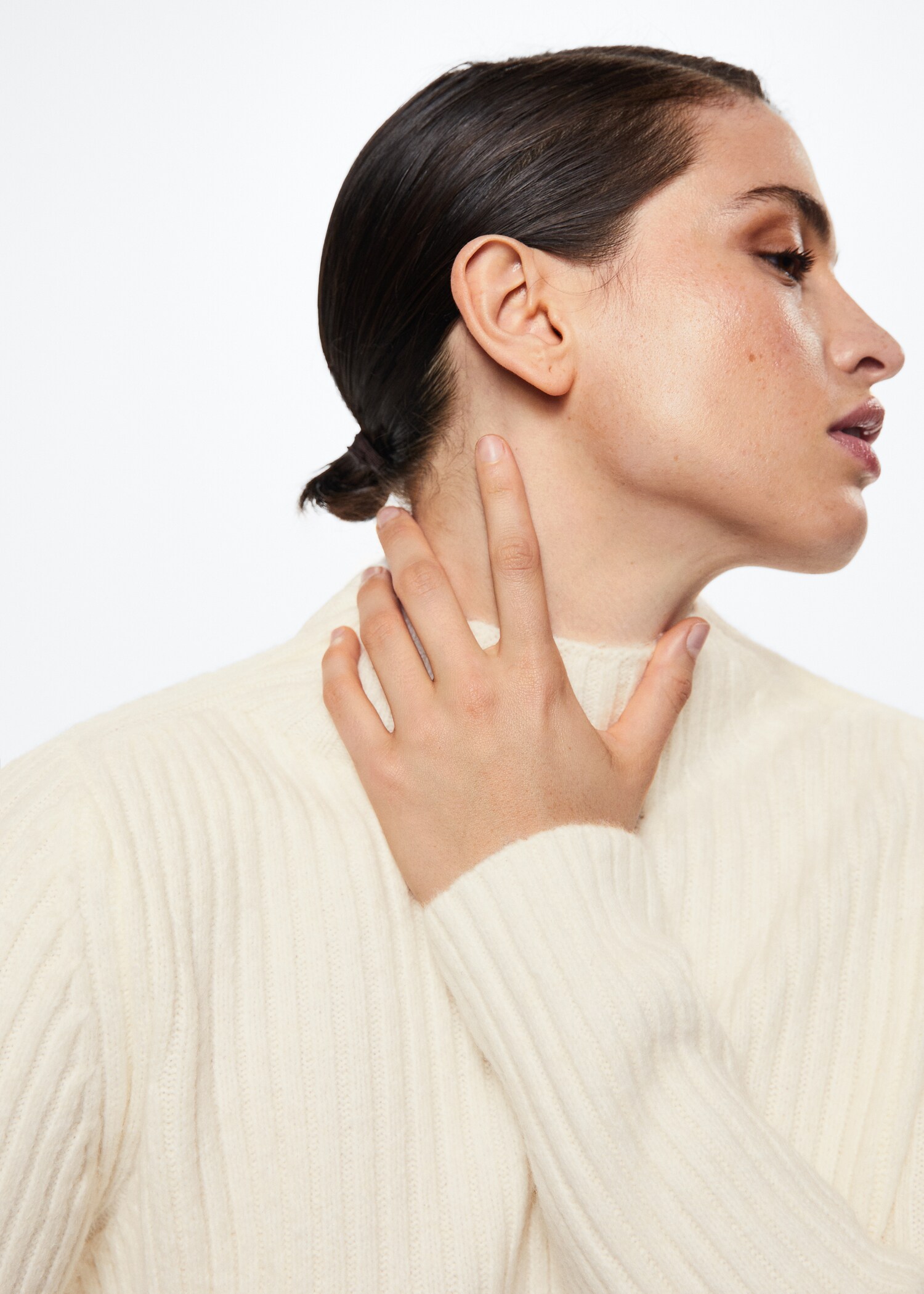 Perkins-neck rib-knit  sweater - Details of the article 4