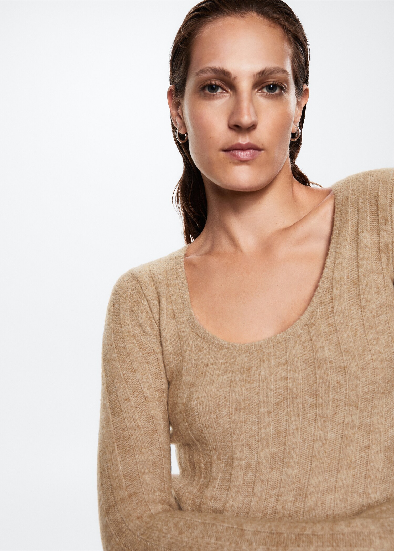 Textured knit sweater - Details of the article 4