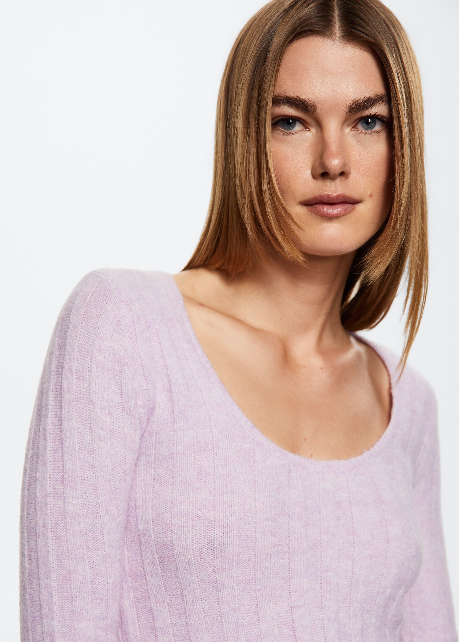 Textured knit sweater - Details of the article 4