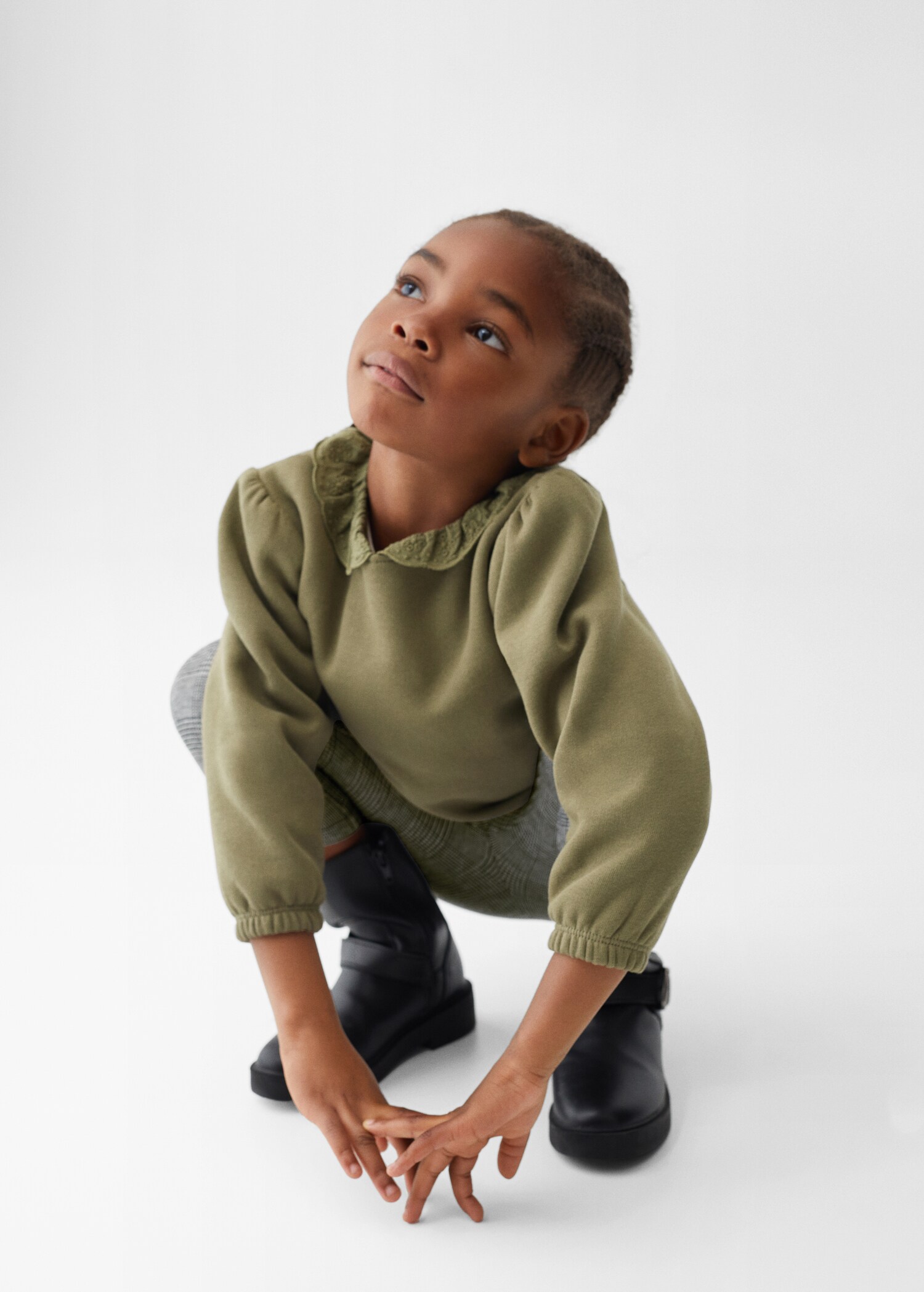 Sweatshirt mit Babydollkragen - Detail des Artikels 2