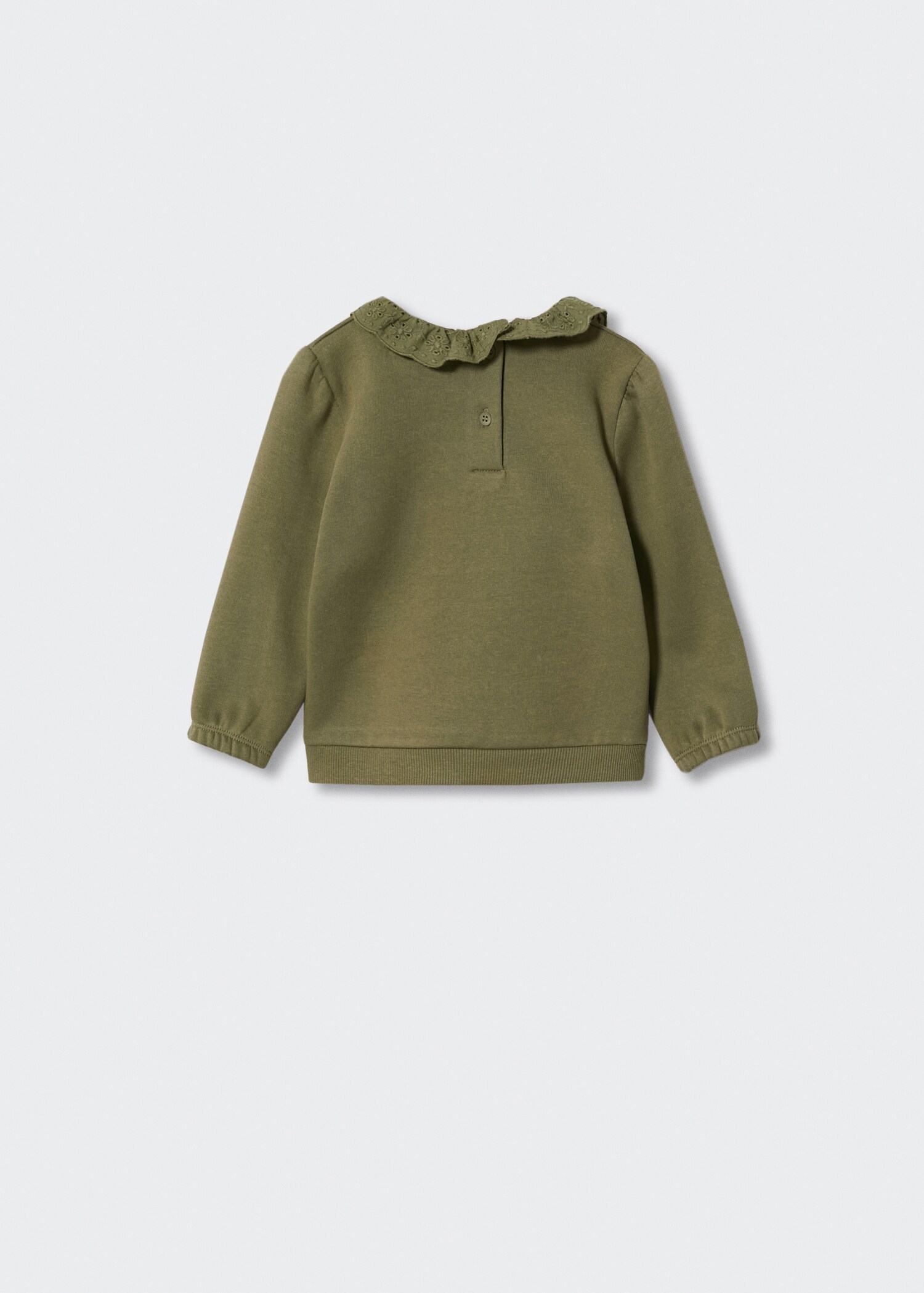 Sweatshirt mit Babydollkragen - Rückseite des Artikels