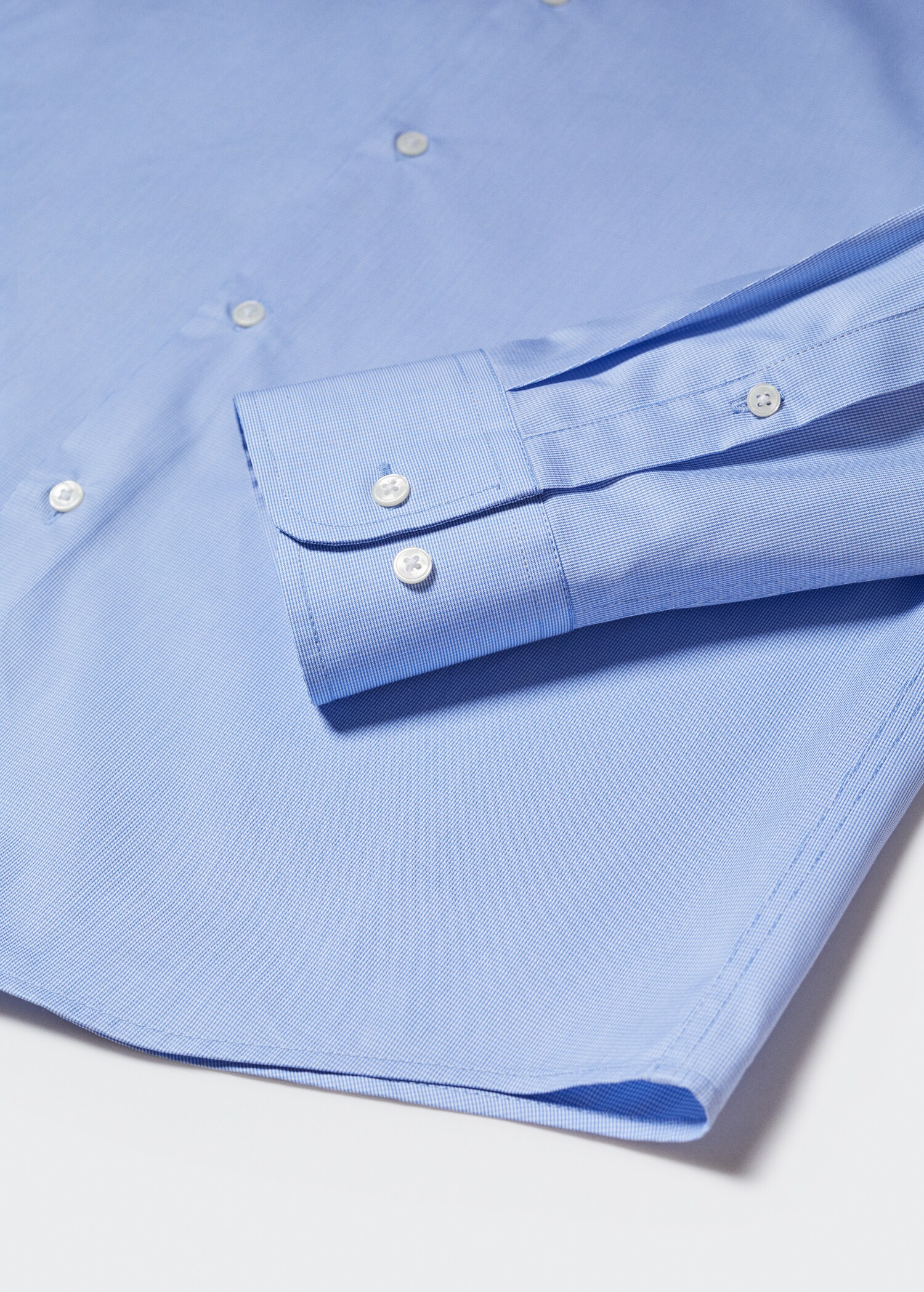 Slim fit overhemd met microstructuur - Detail van het artikel 8