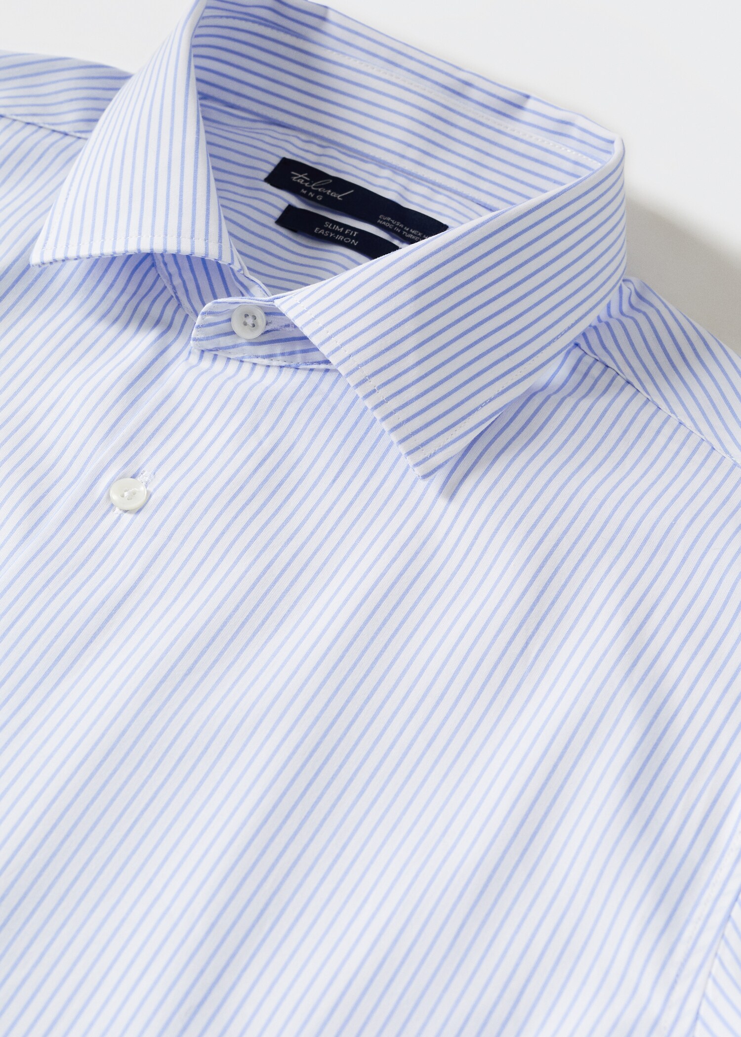 Slim fit thousand striped suit shirt - Details of the article 0