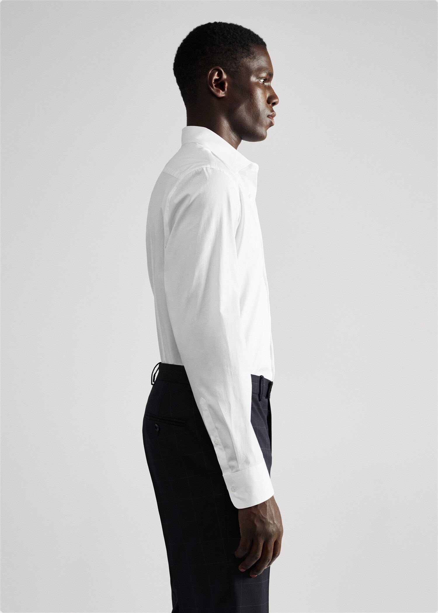 Slim fit cotton suit shirt - Man | MANGO OUTLET United Kingdom 