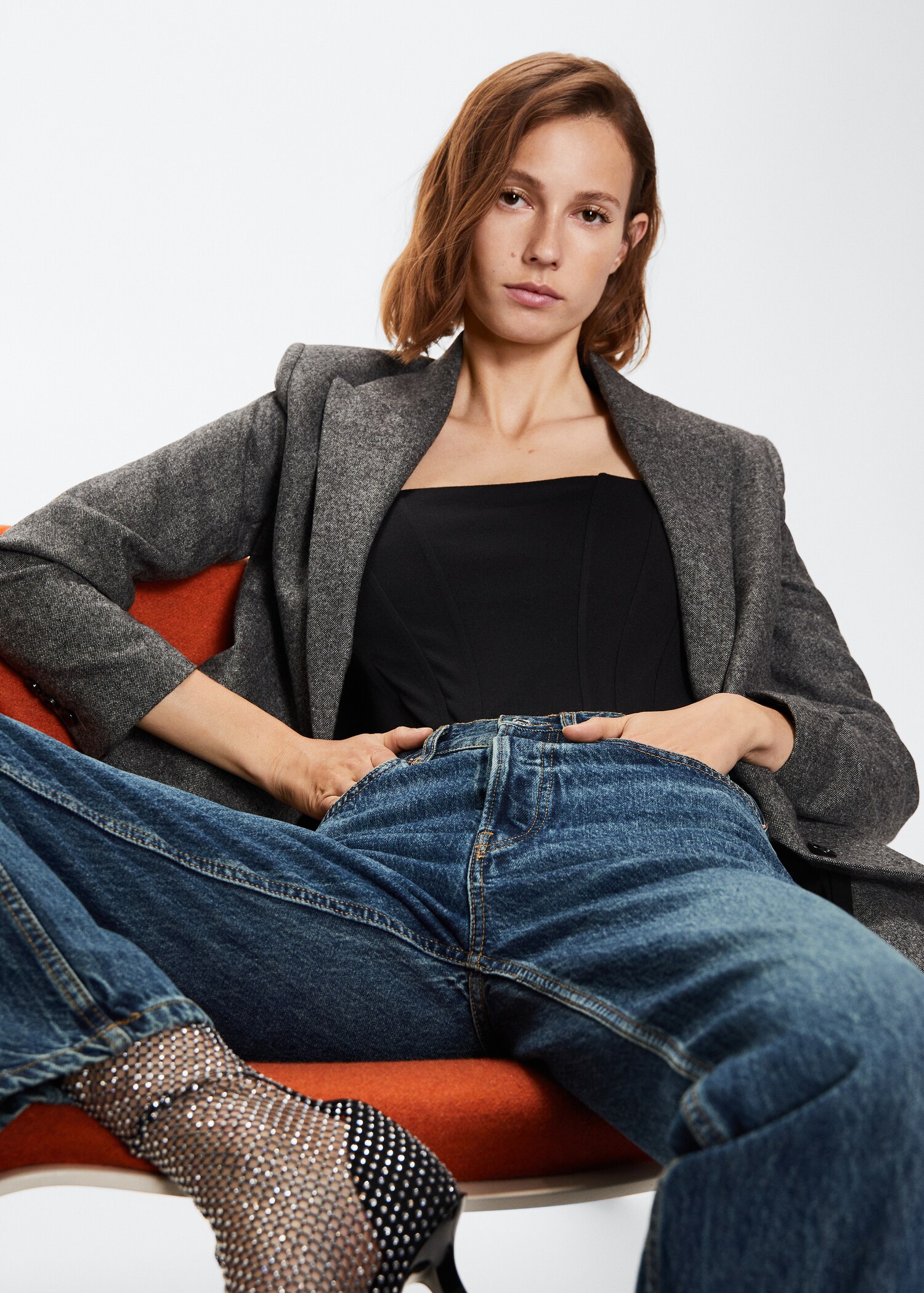 Buttons straight jeans - Details of the article 2