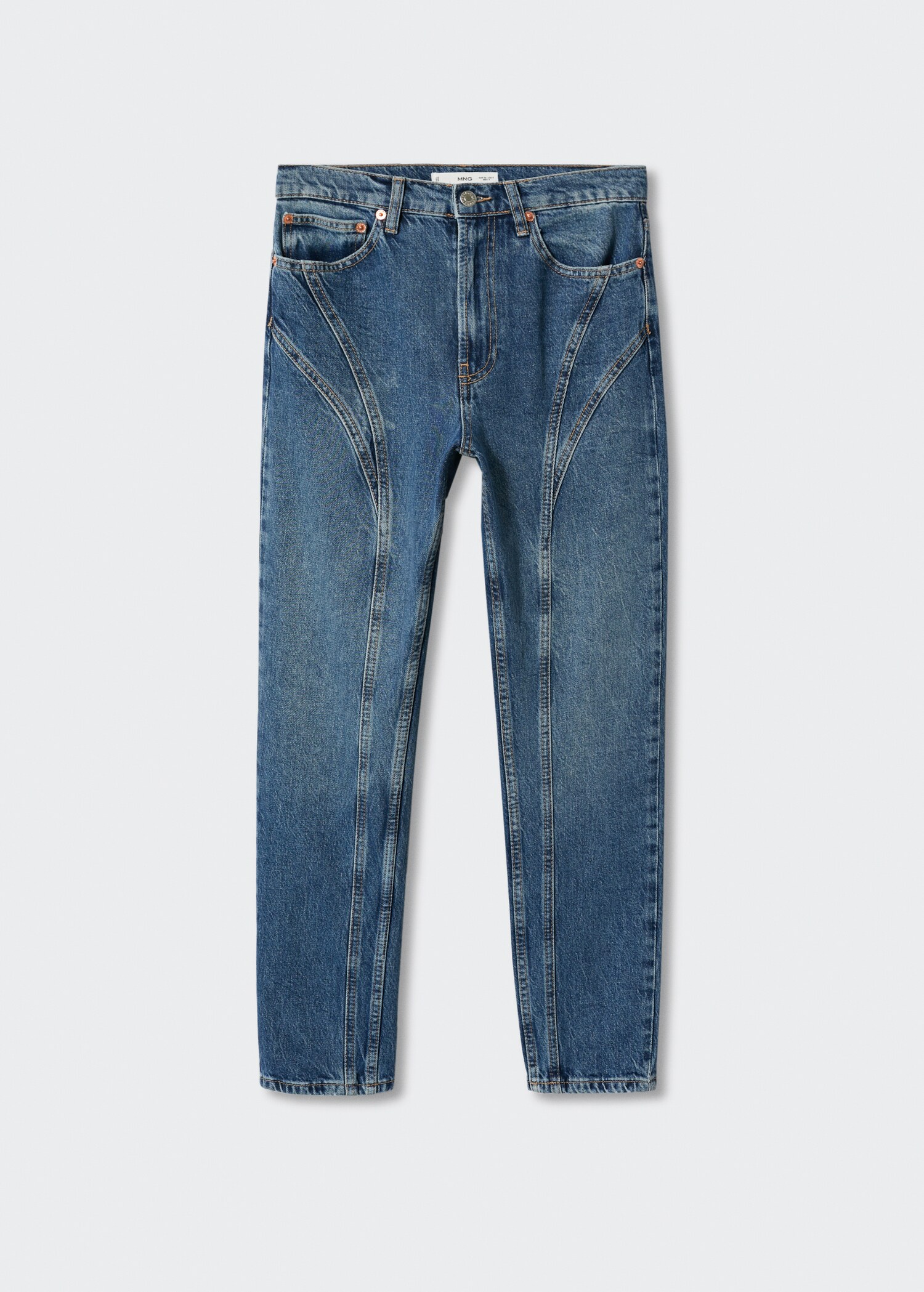 Jeans met sierstiksels - Artikel zonder model