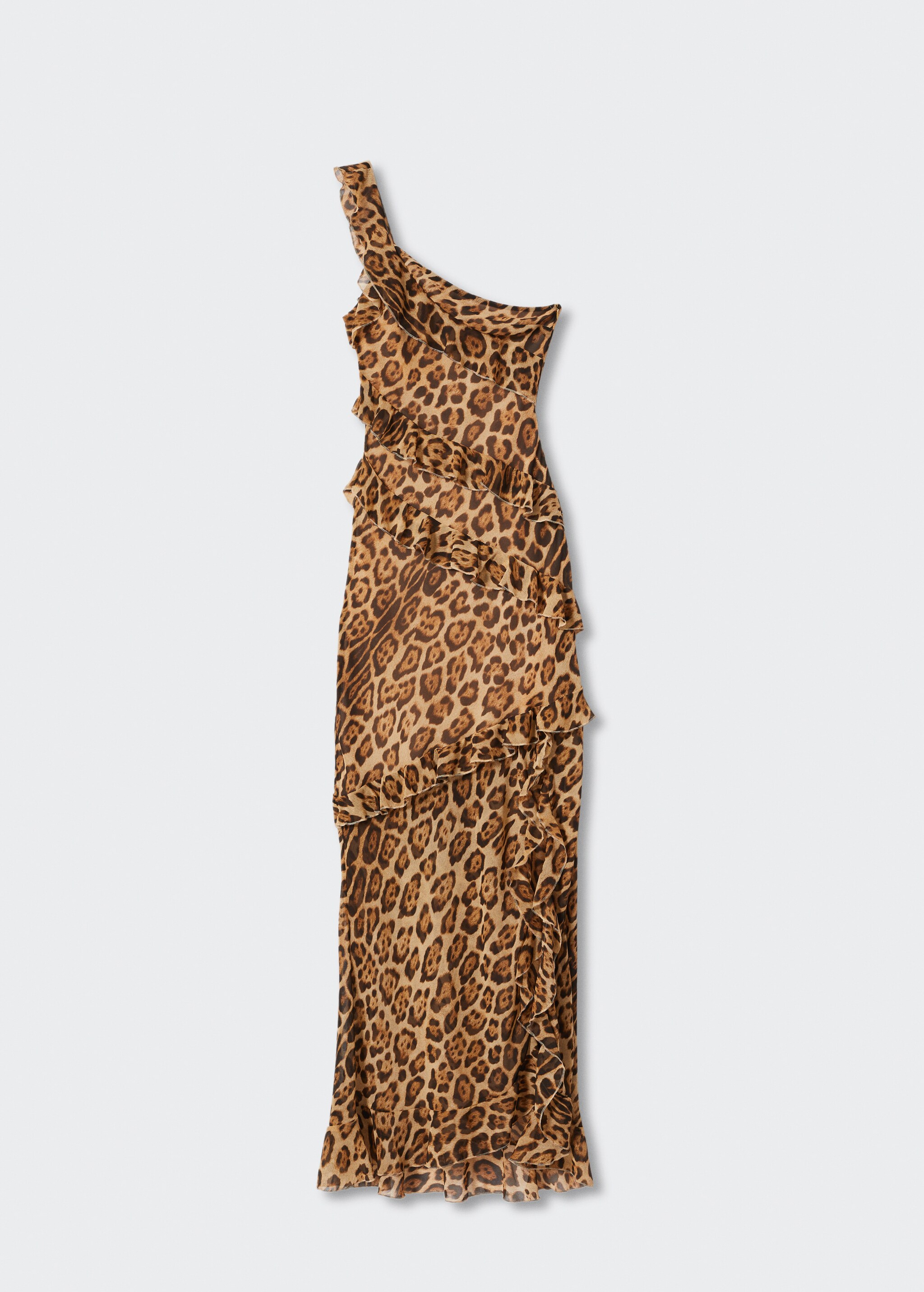 Asymmetrical animal-print dress - Article without model