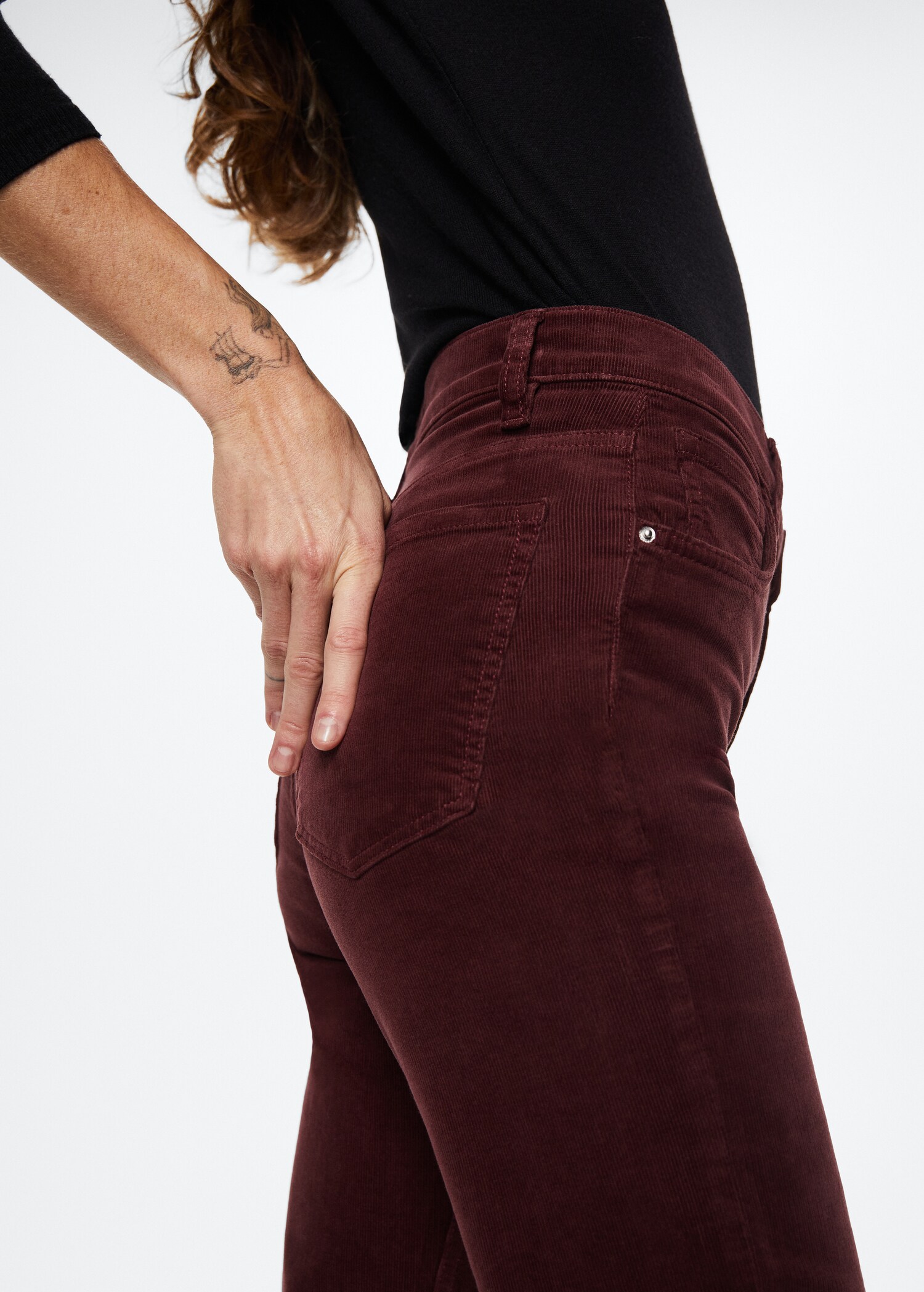 Corduroy bootcut jeans - Details of the article 6