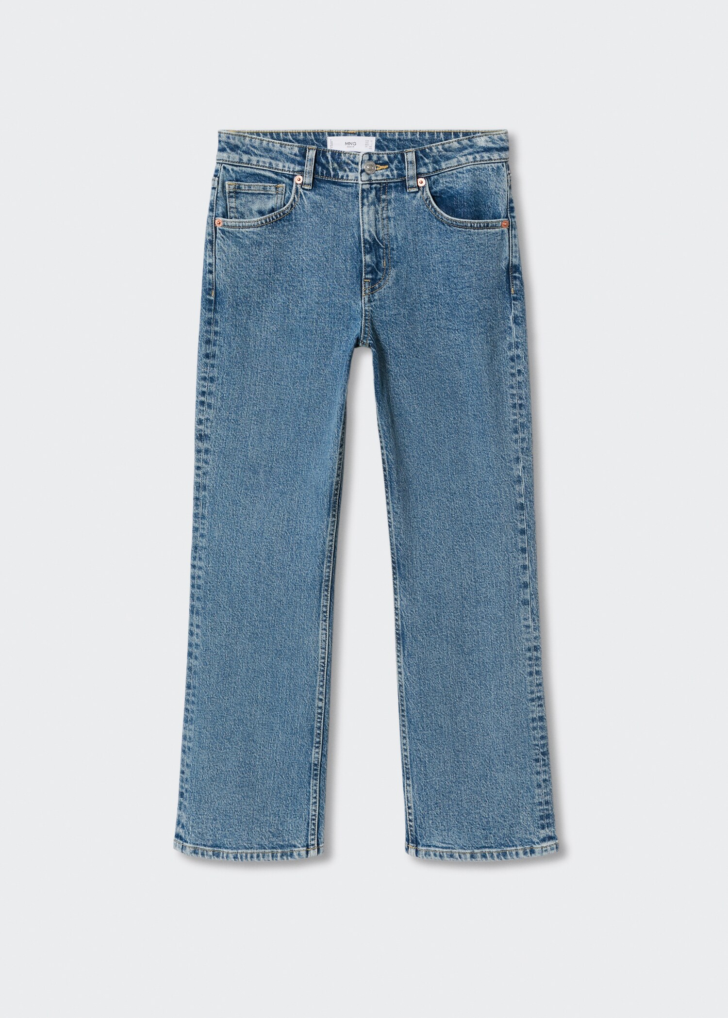 Jeans rectos tiro medio - Artículo sin modelo