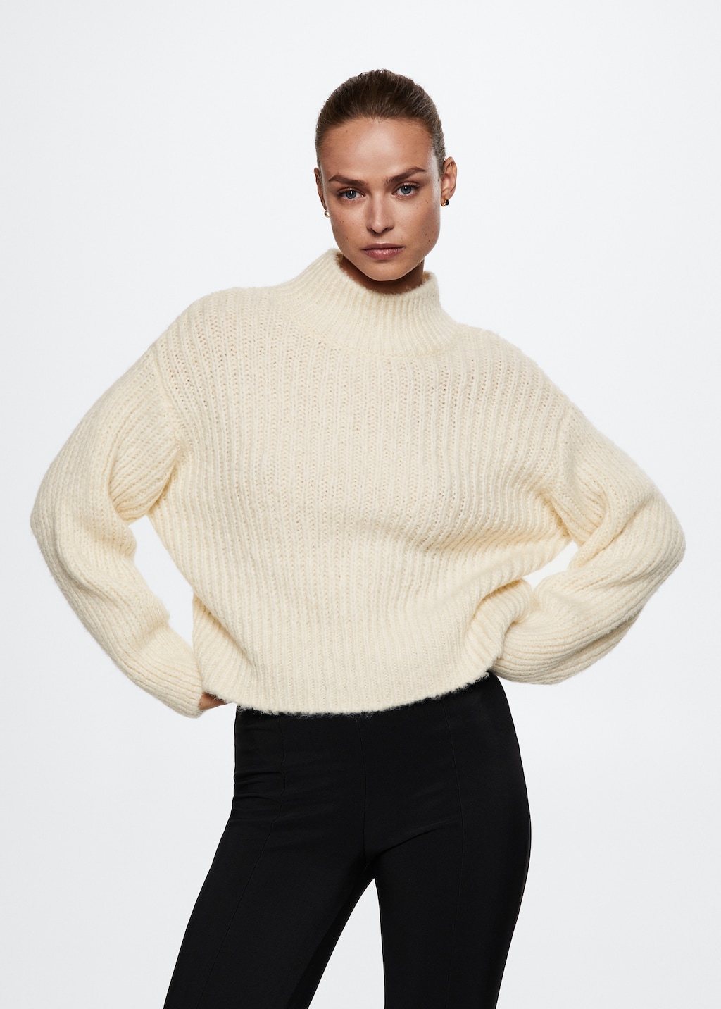 Collar sweater design deals
