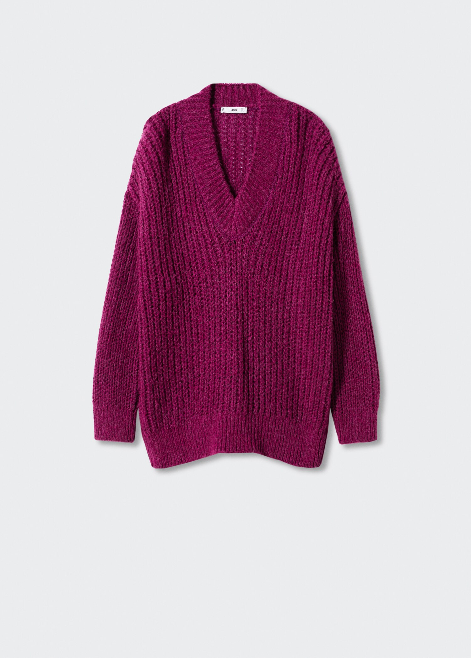 Oversized-Pullover mit V-Ausschnitt - Damen | MANGO OUTLET 