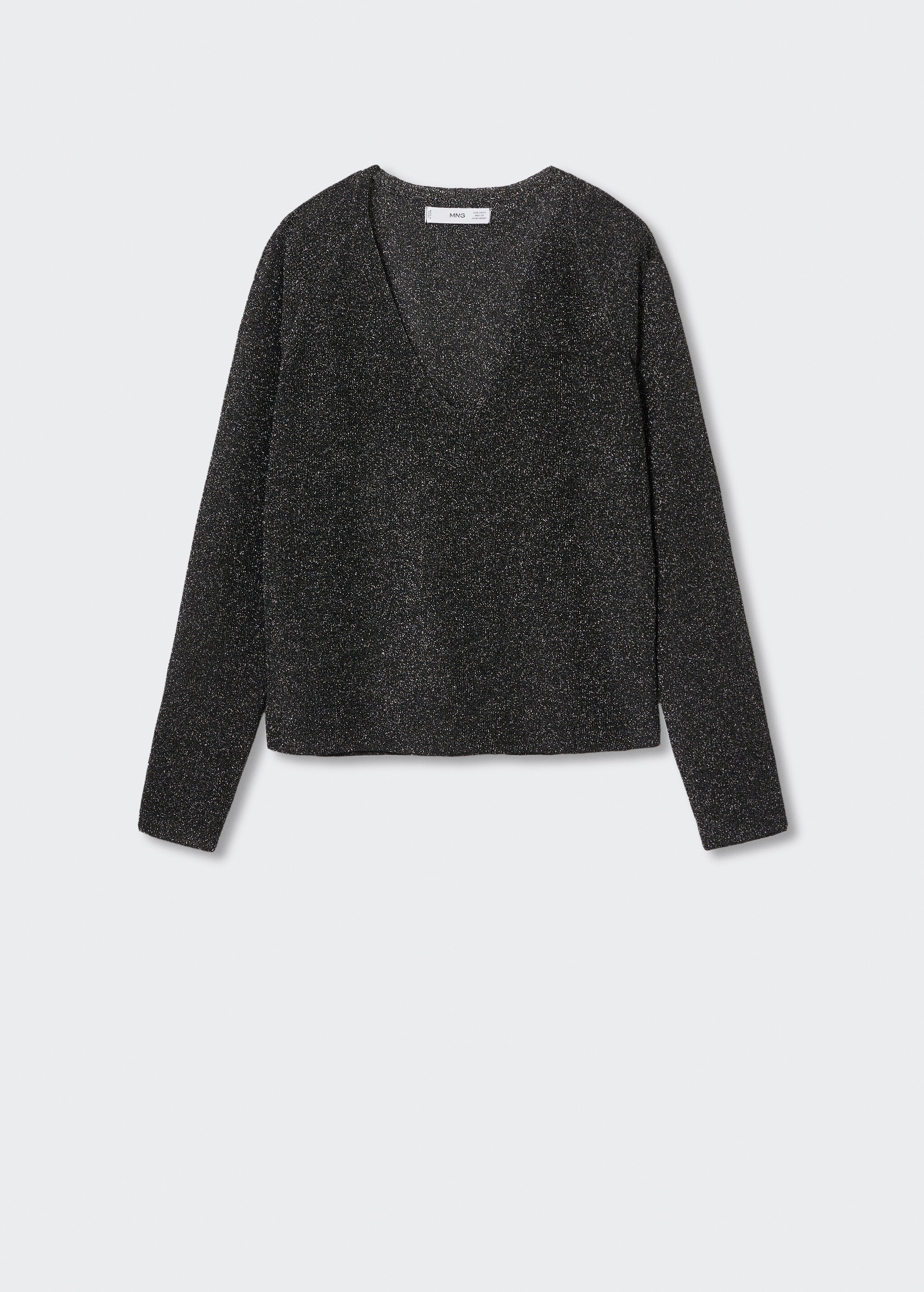 V-neck lurex sweater - Article without model