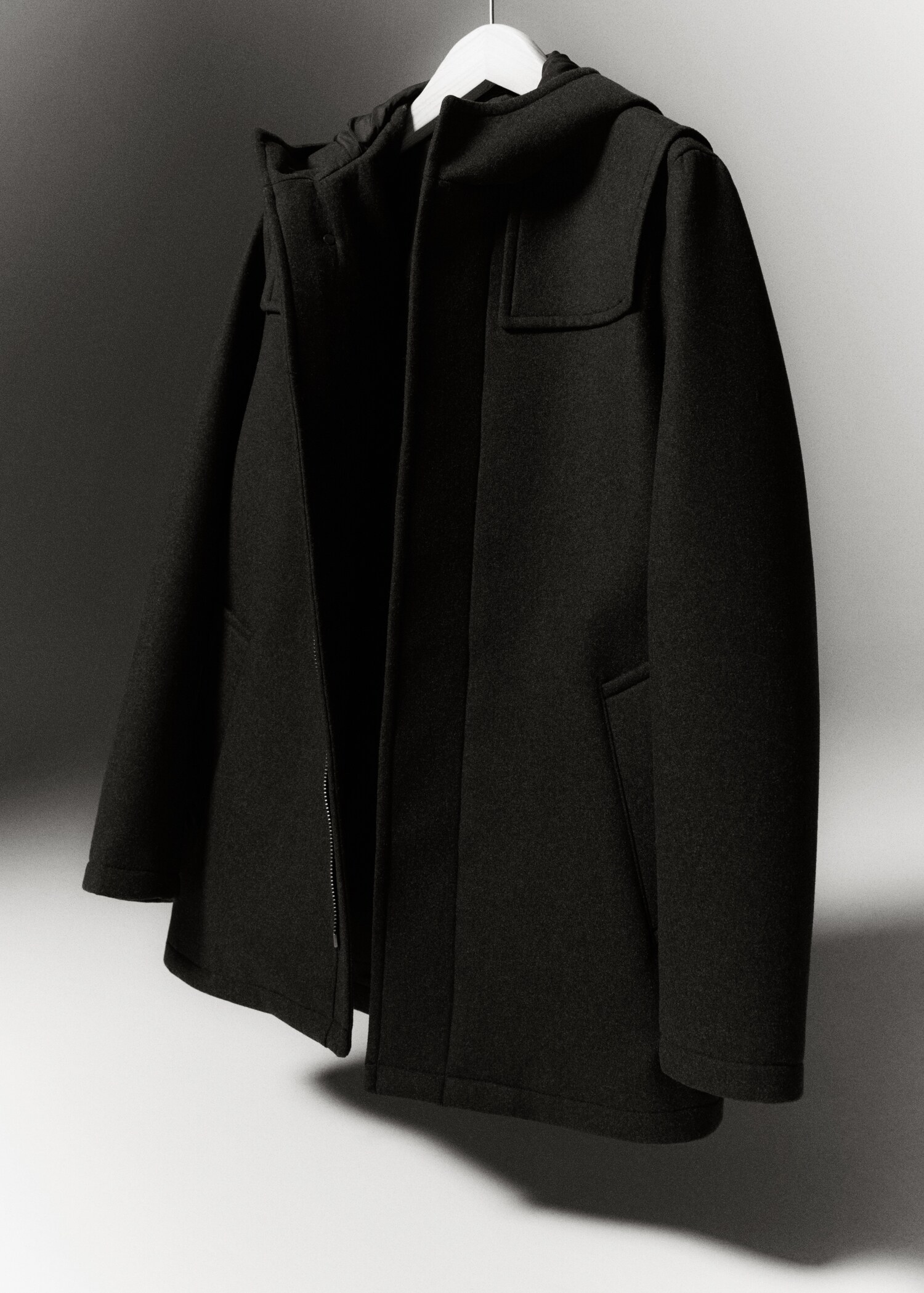 Hooded wool coat - Details of the article 5