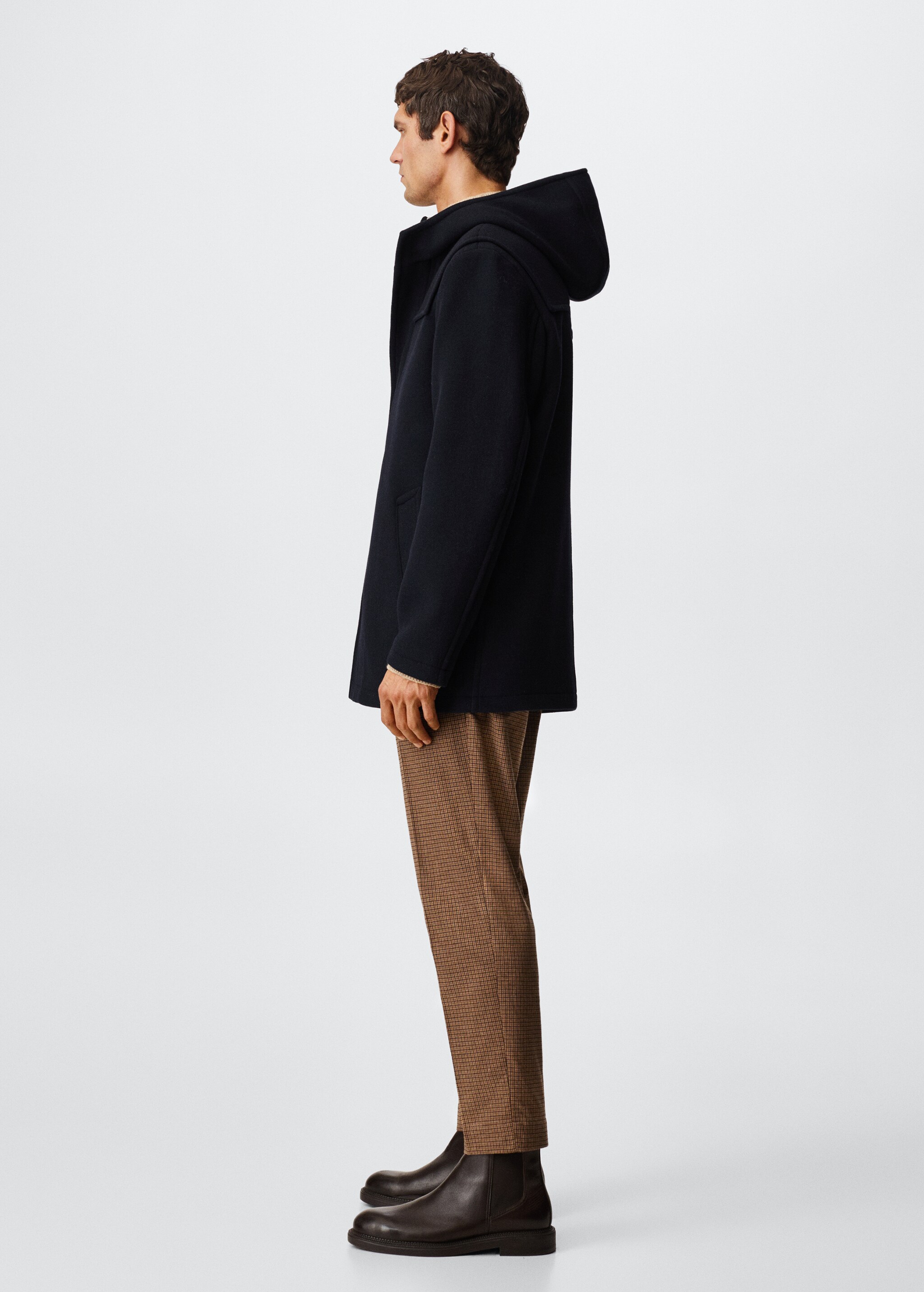 Hooded wool coat - Details of the article 6