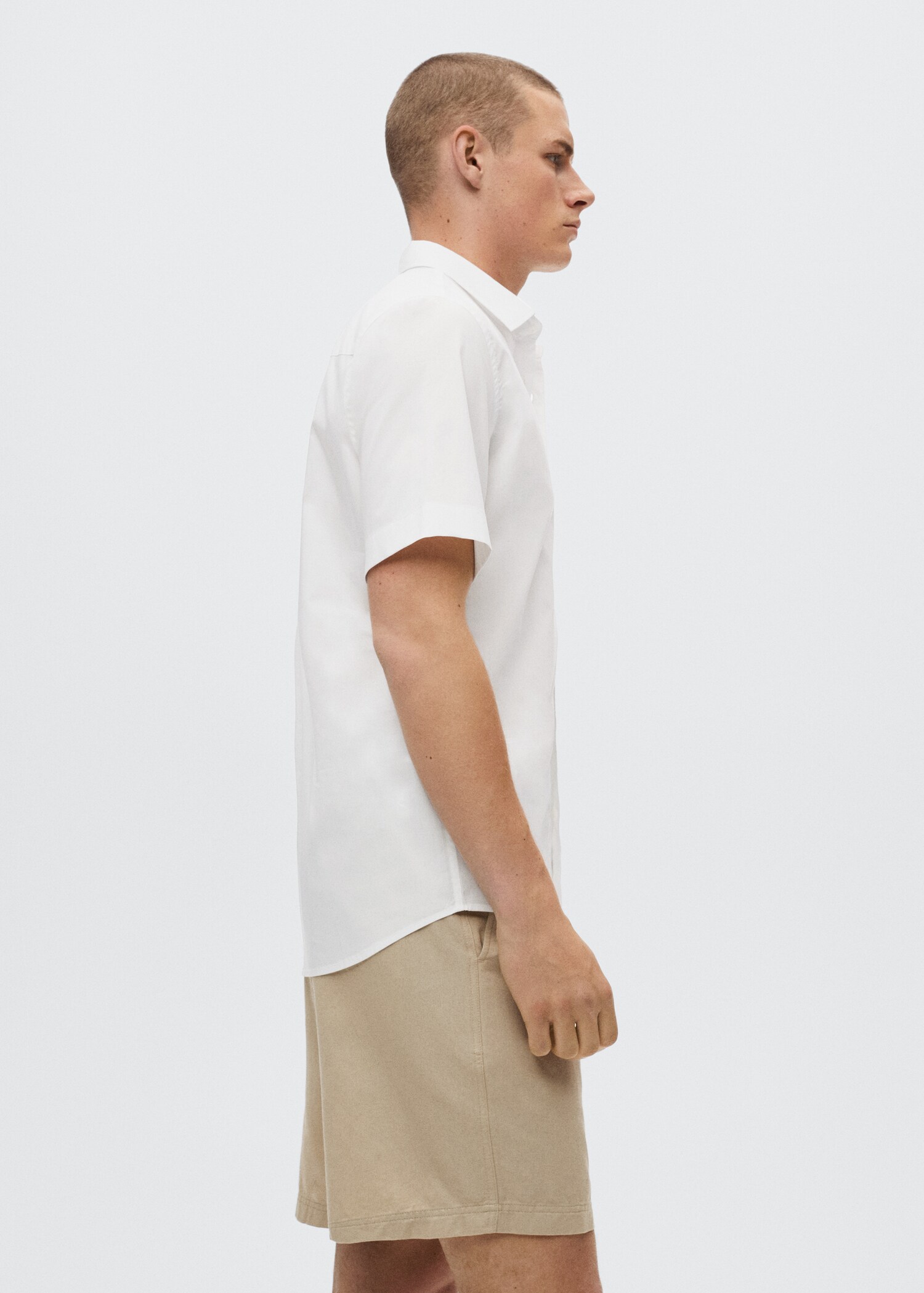 Short sleeved cotton shirt - Details of the article 2