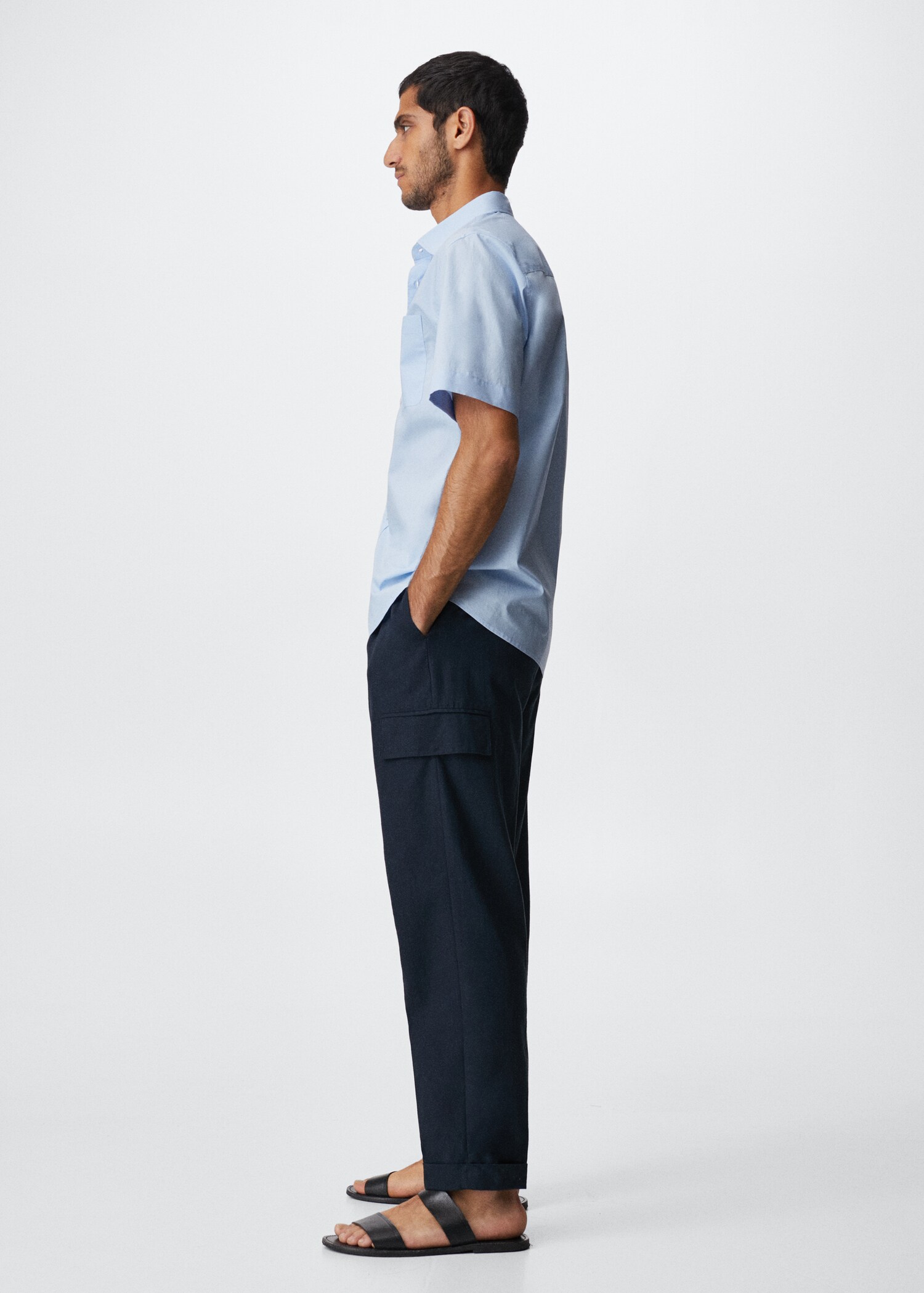 Short sleeved cotton shirt - Details of the article 2