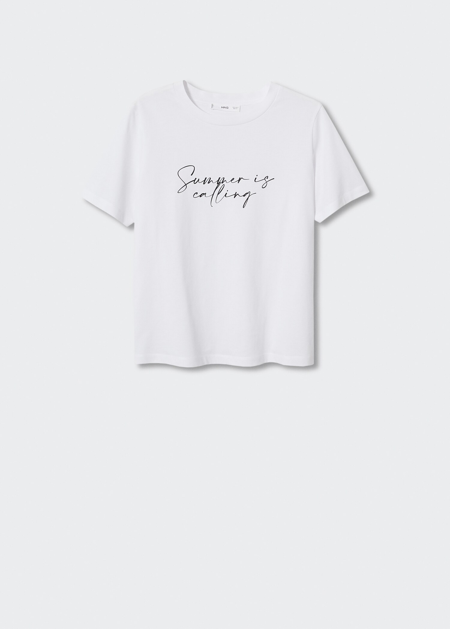 Message cotton T-shirt - Article without model