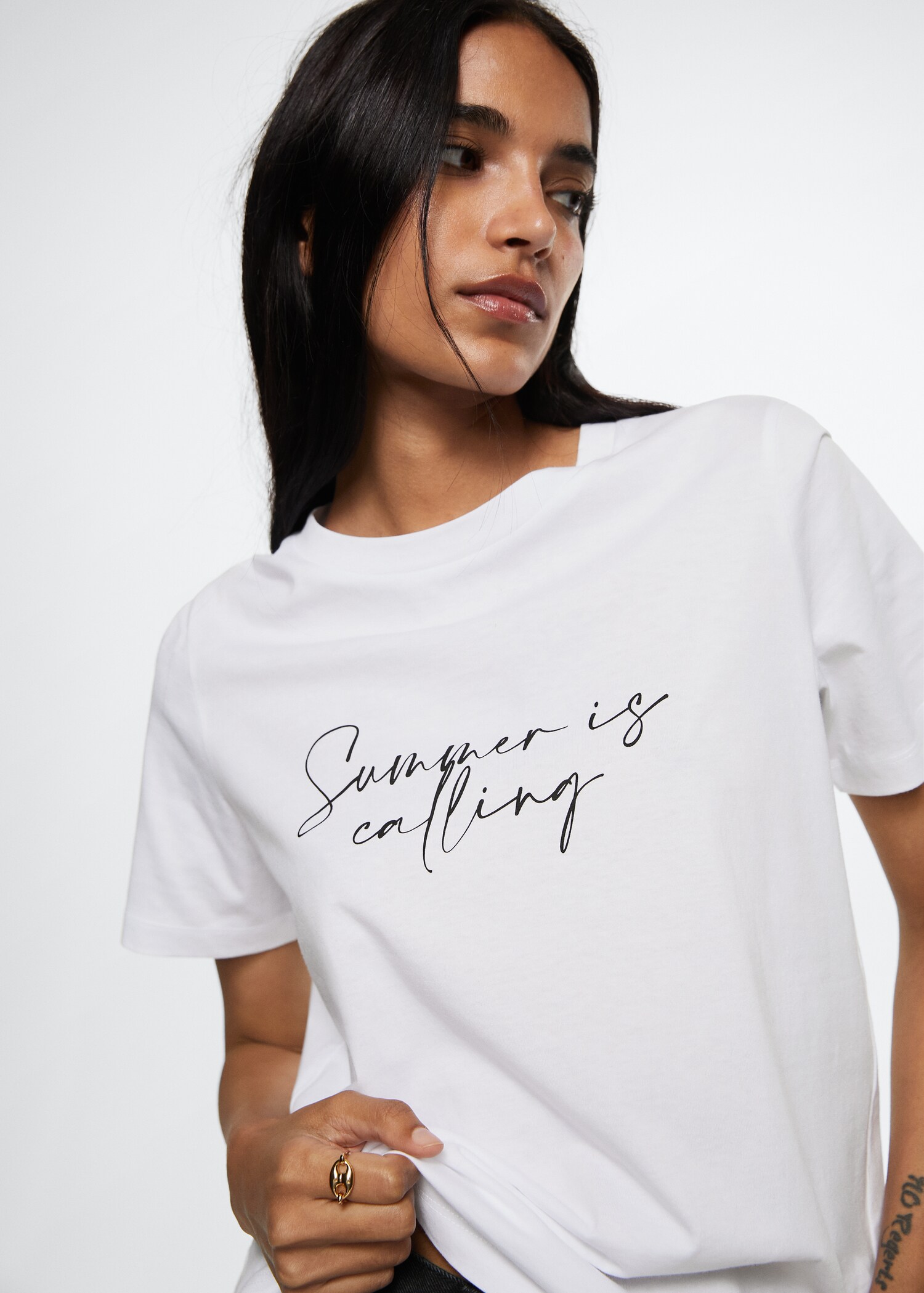 Message cotton T-shirt - Details of the article 1